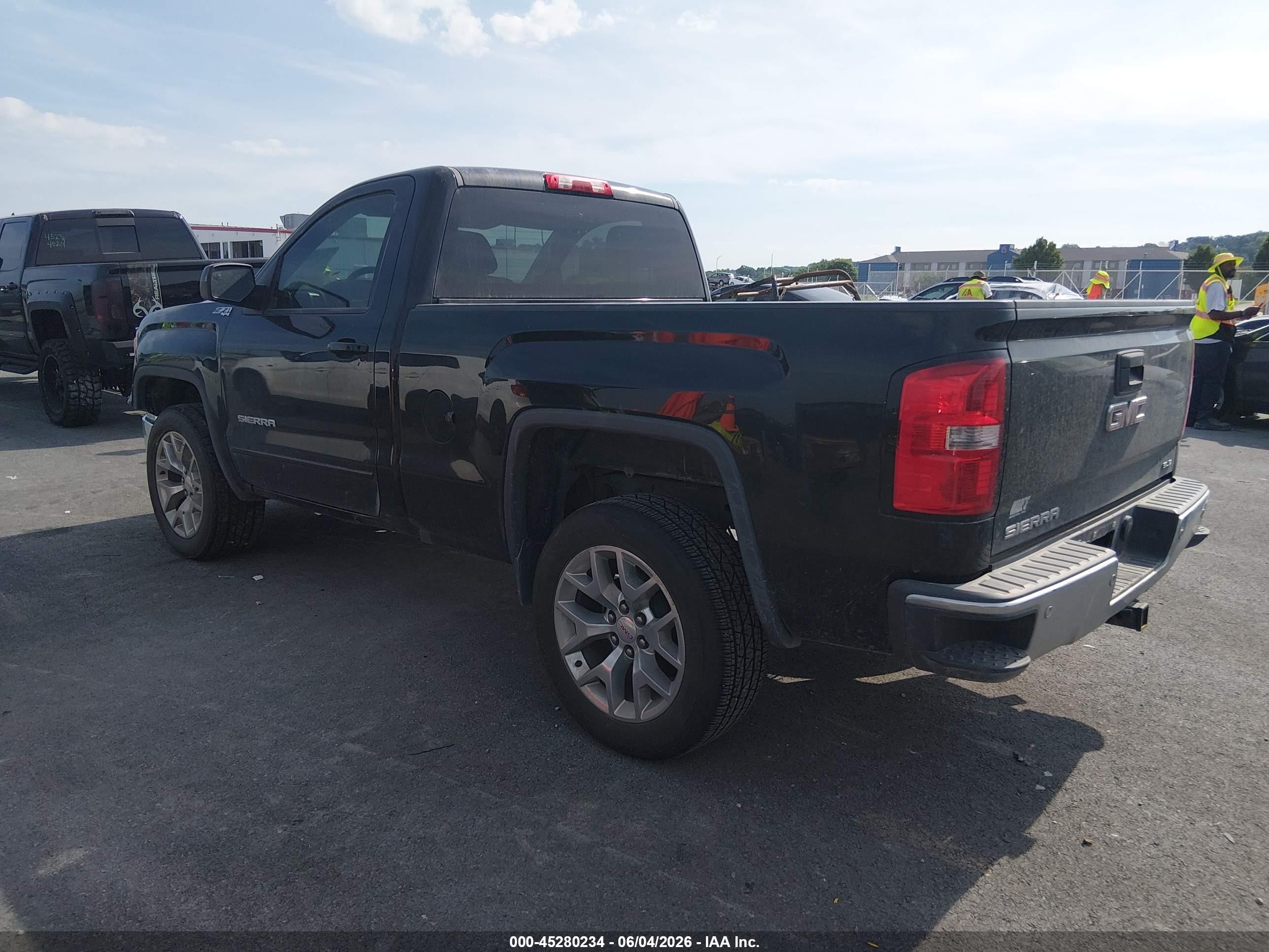 2014 Gmc Sierra 1500 Sle Black vin: 1GTN2UEC1EZ411923