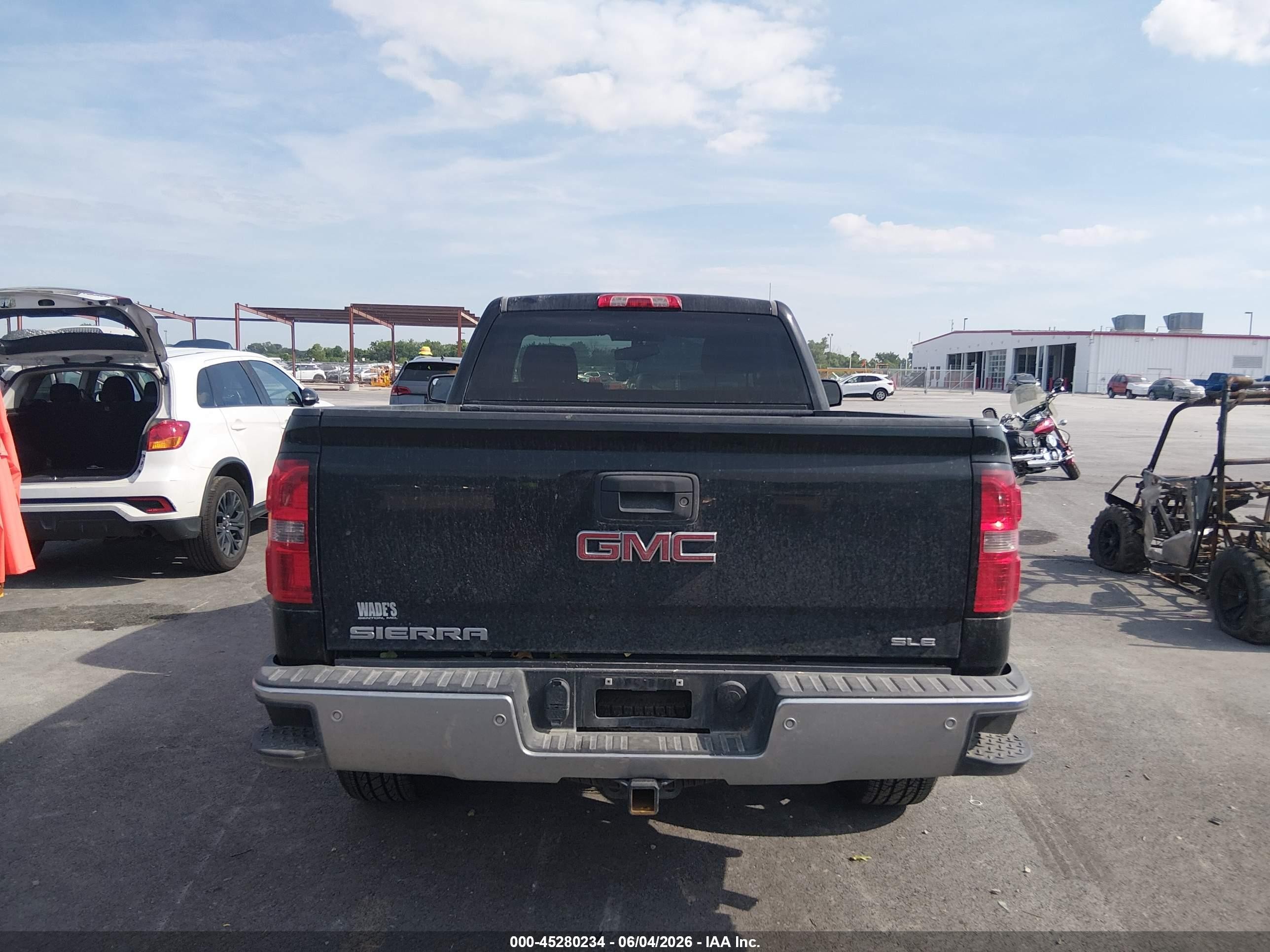 2014 Gmc Sierra 1500 Sle Black vin: 1GTN2UEC1EZ411923