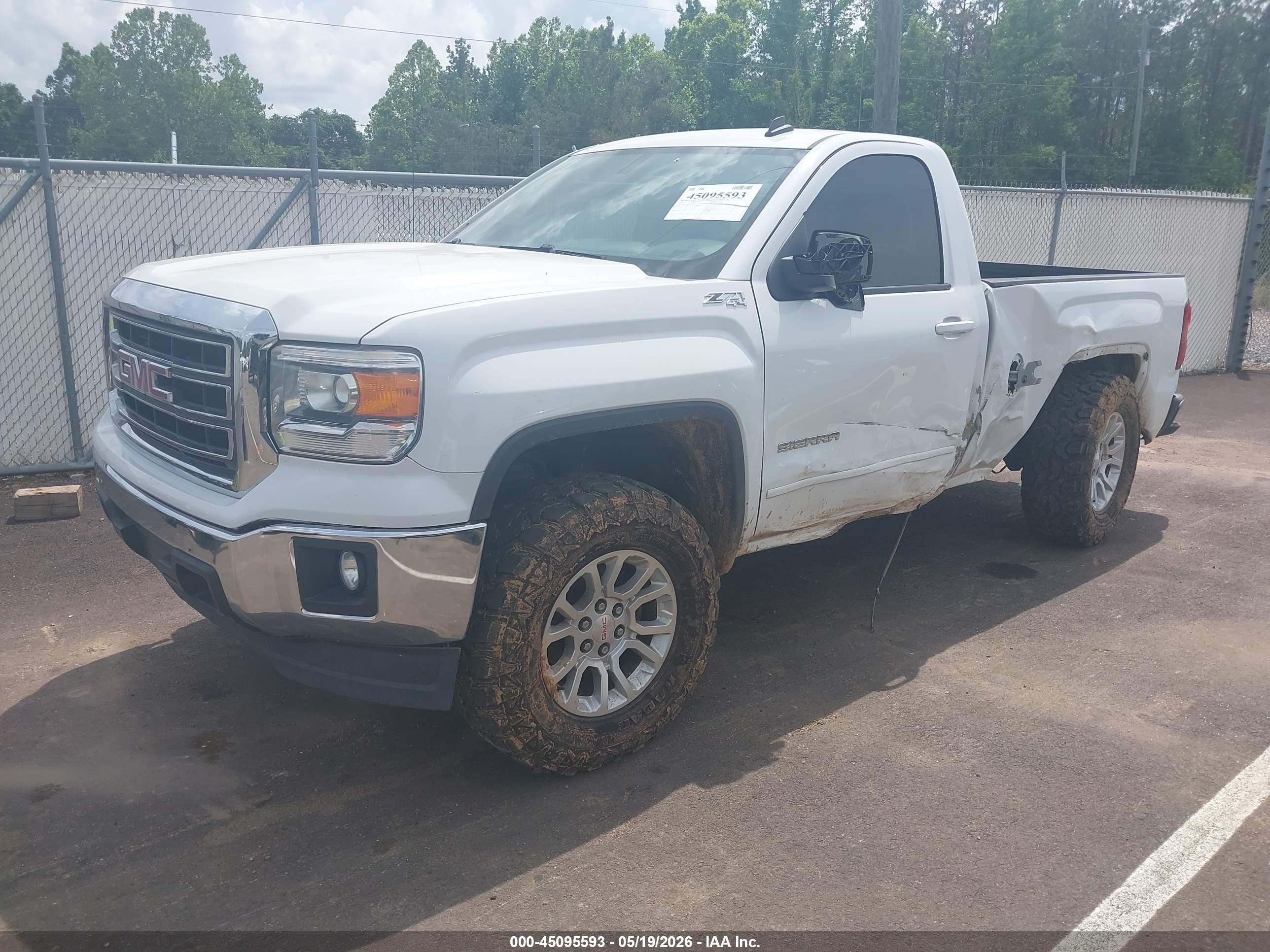 2014 Gmc Sierra 1500 Sle White vin: 1GTN2UEC6EZ122715