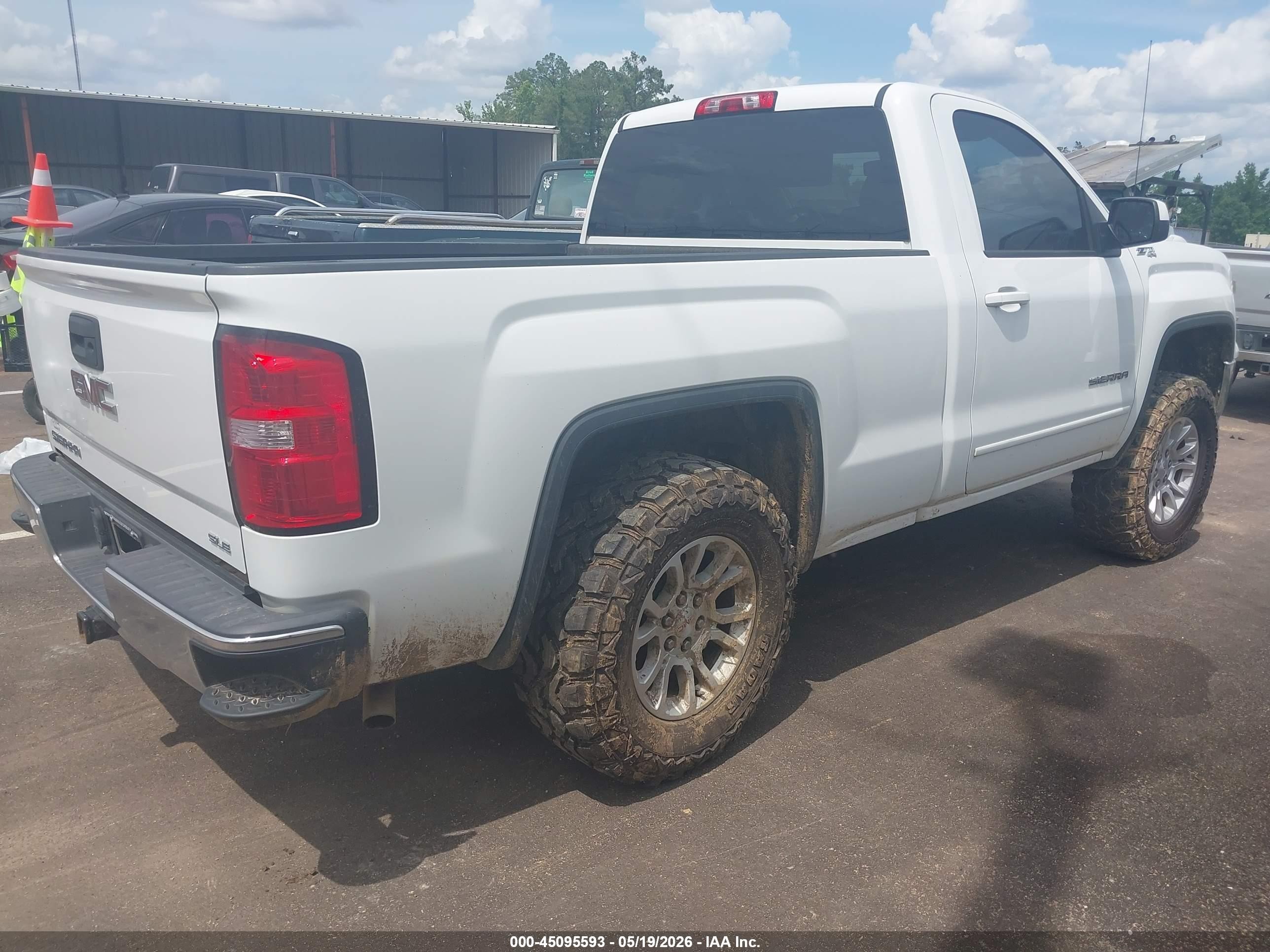 2014 Gmc Sierra 1500 Sle White vin: 1GTN2UEC6EZ122715