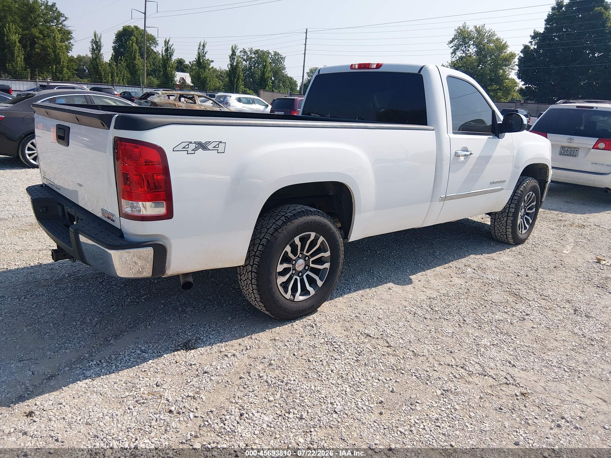 2013 Gmc Sierra 1500 Sle Белый vin: 1GTN2VE04DZ358824
