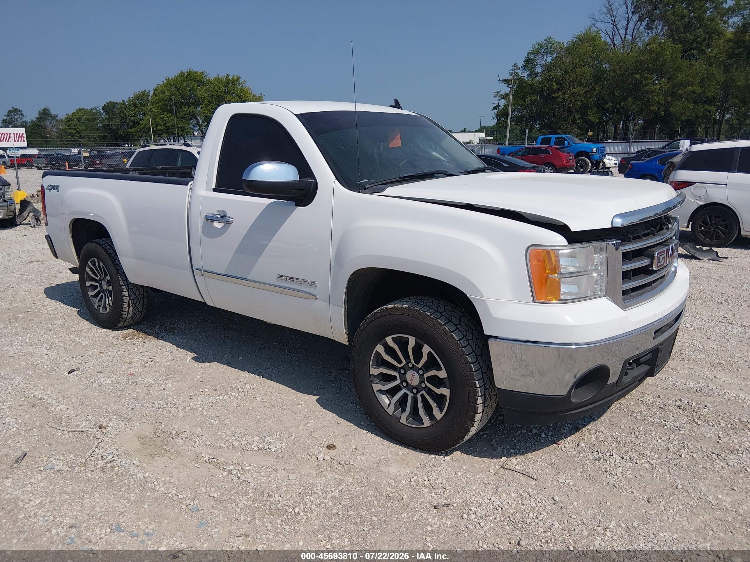 2013 Gmc Sierra 1500 Sle Белый vin: 1GTN2VE04DZ358824