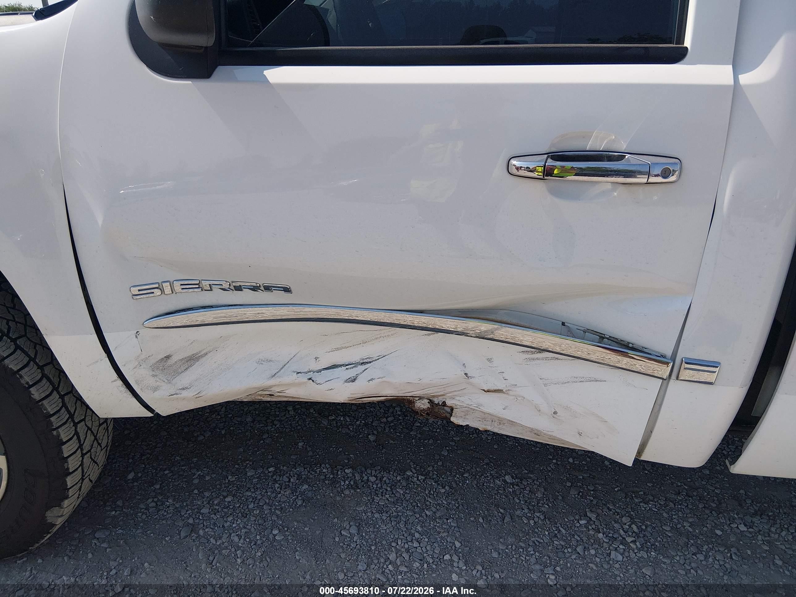 2013 Gmc Sierra 1500 Sle Белый vin: 1GTN2VE04DZ358824