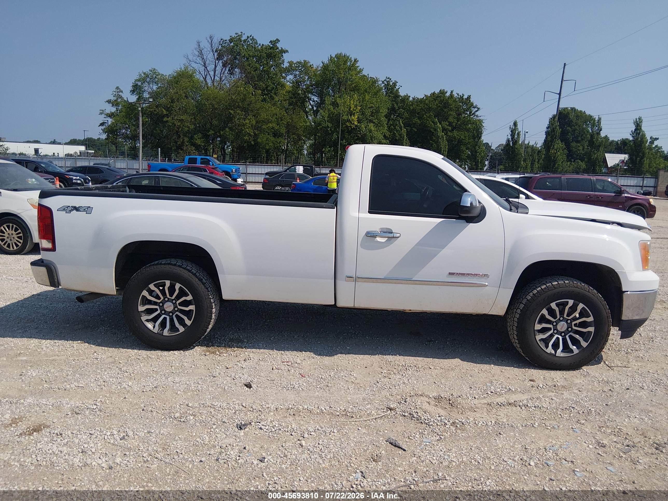 2013 Gmc Sierra 1500 Sle Белый vin: 1GTN2VE04DZ358824