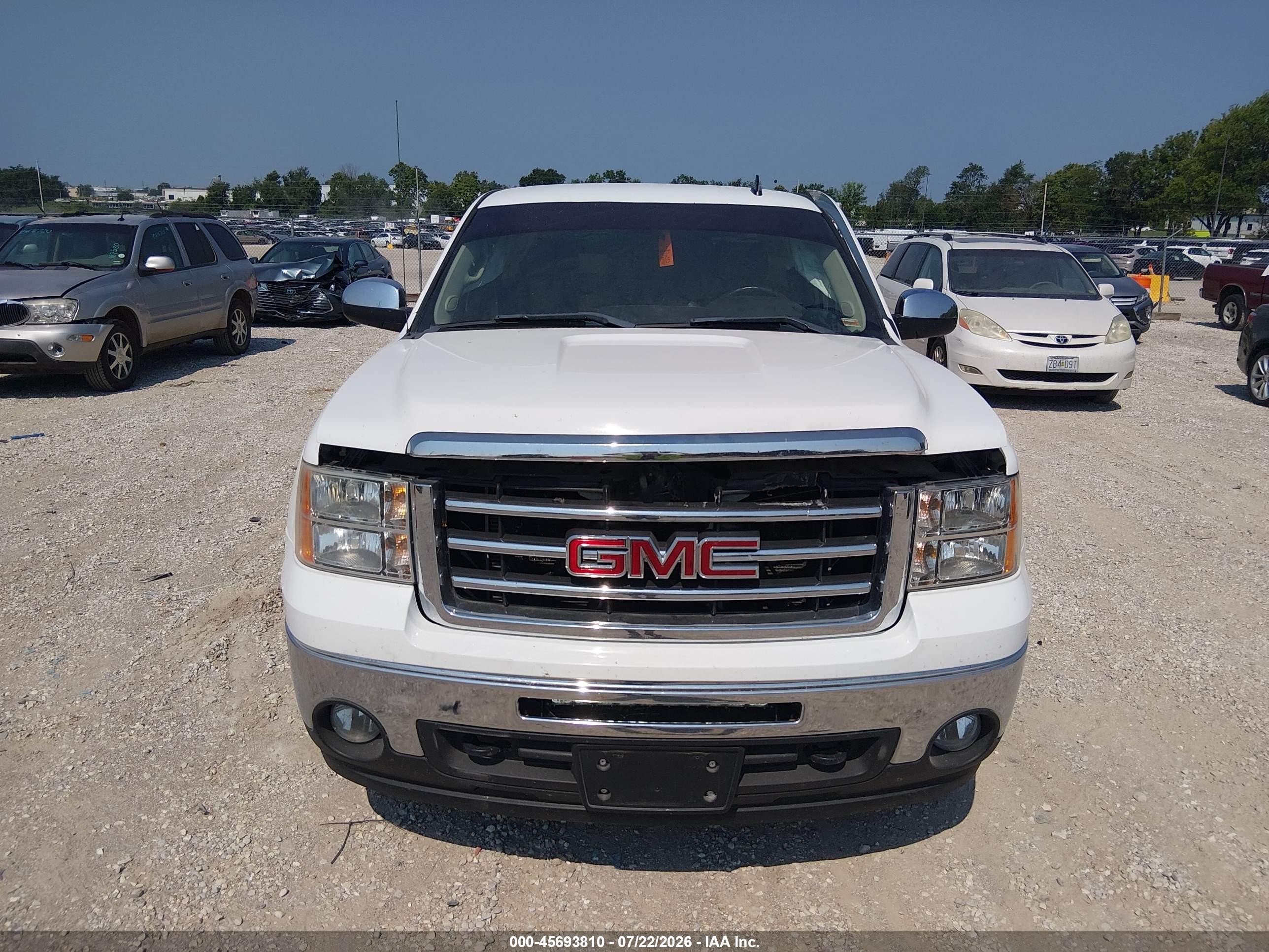 2013 Gmc Sierra 1500 Sle Белый vin: 1GTN2VE04DZ358824