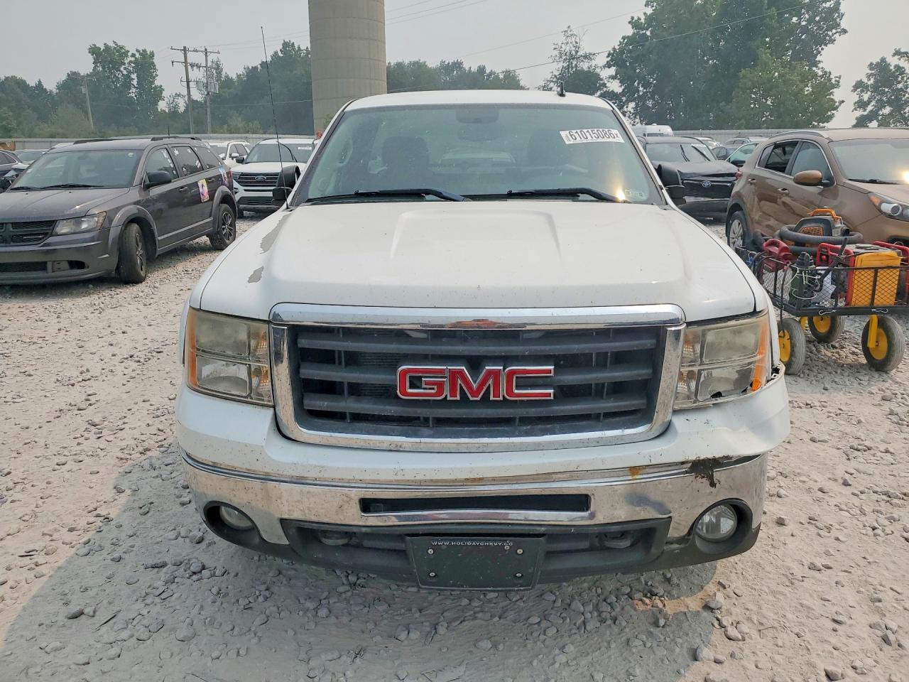 2011 Gmc Sierra K1500 Sle White vin: 1GTN2VE06BZ231036