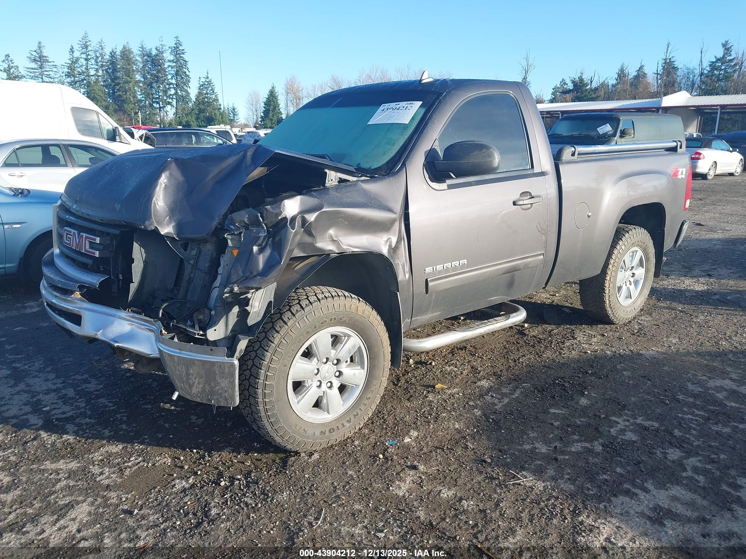 2011 Gmc Sierra 1500 Sle Серый vin: 1GTN2VE06BZ341486