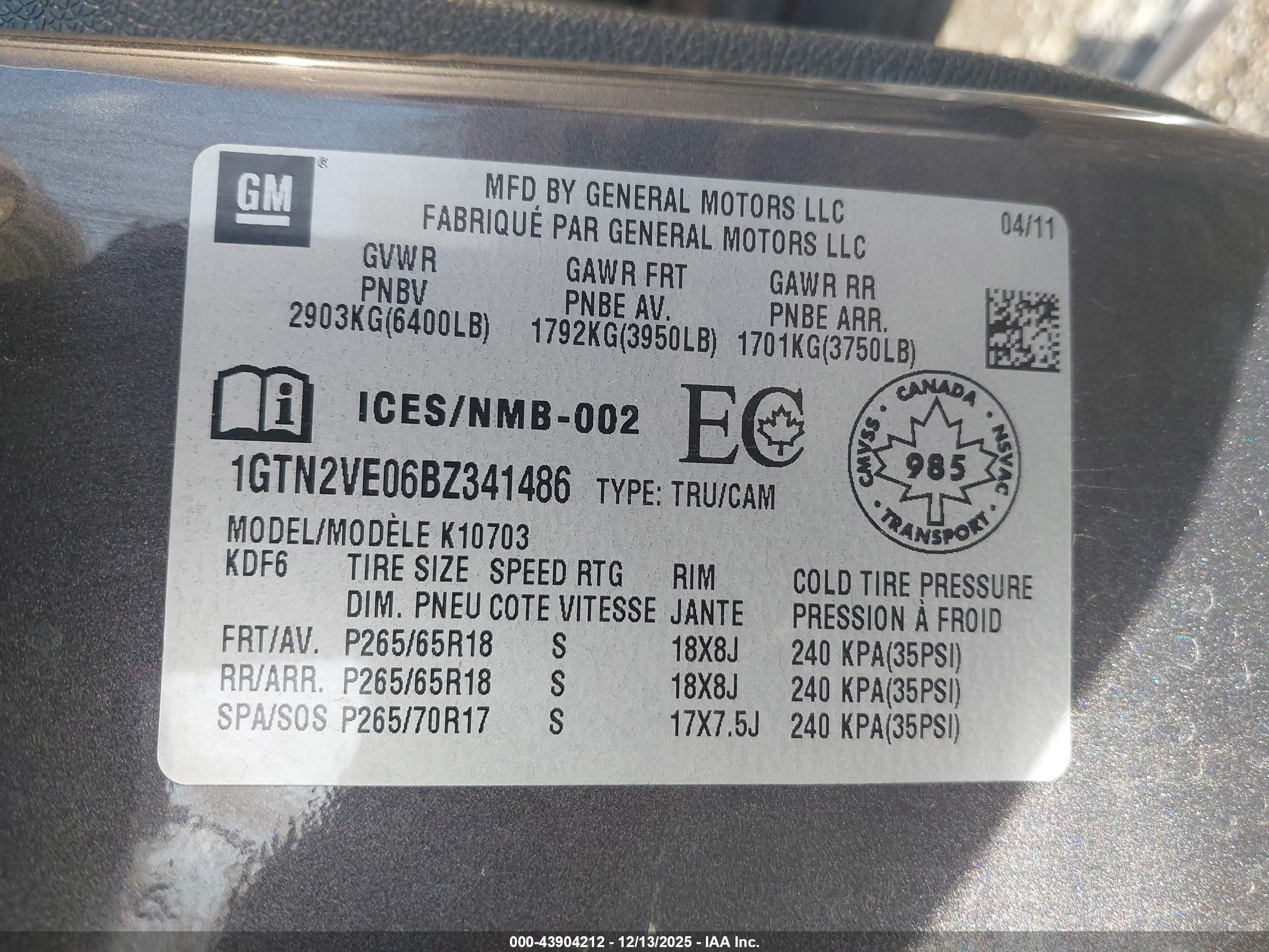 2011 Gmc Sierra 1500 Sle Серый vin: 1GTN2VE06BZ341486