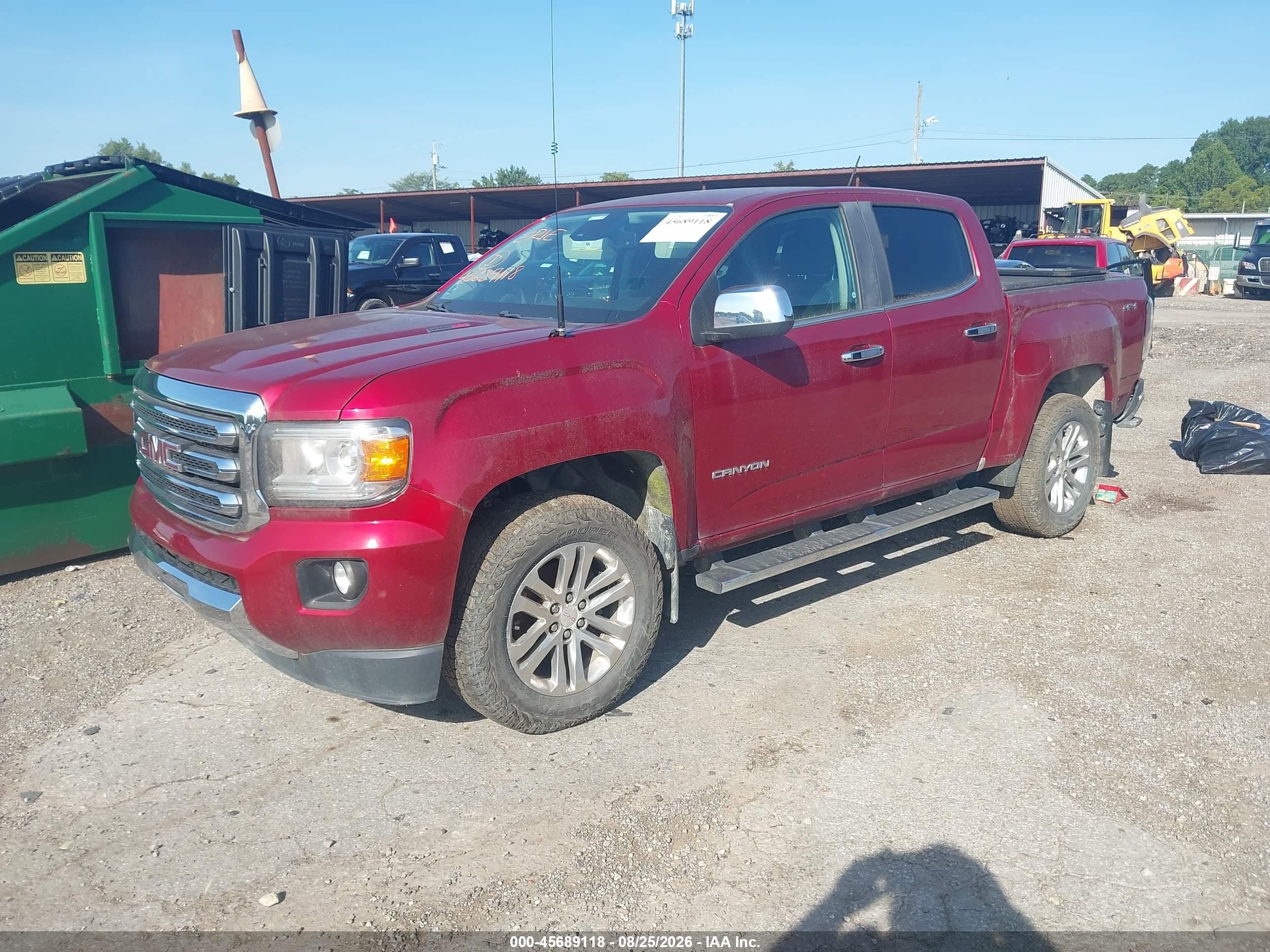 2017 Gmc Canyon 4wd Slt Red vin: 1GTP6DE16H1171864