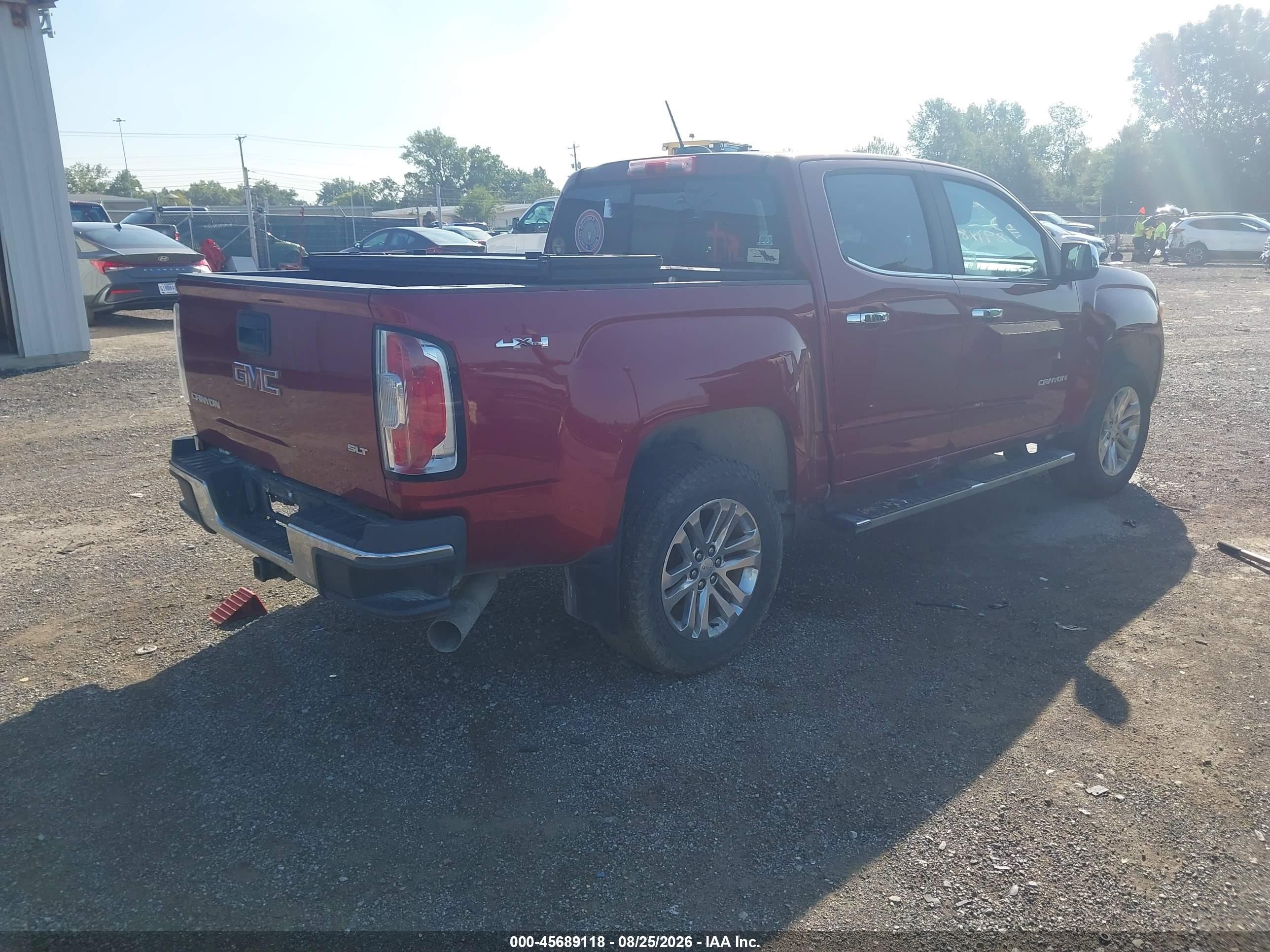 2017 Gmc Canyon 4wd Slt Red vin: 1GTP6DE16H1171864