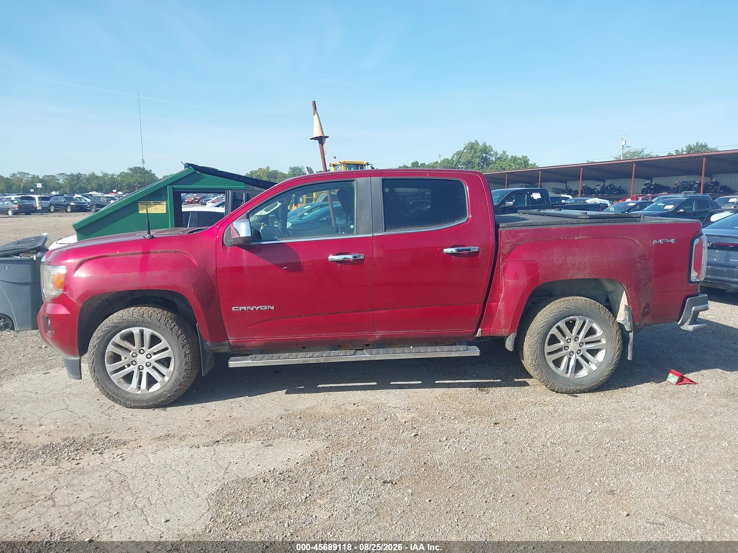 2017 Gmc Canyon 4wd Slt Red vin: 1GTP6DE16H1171864