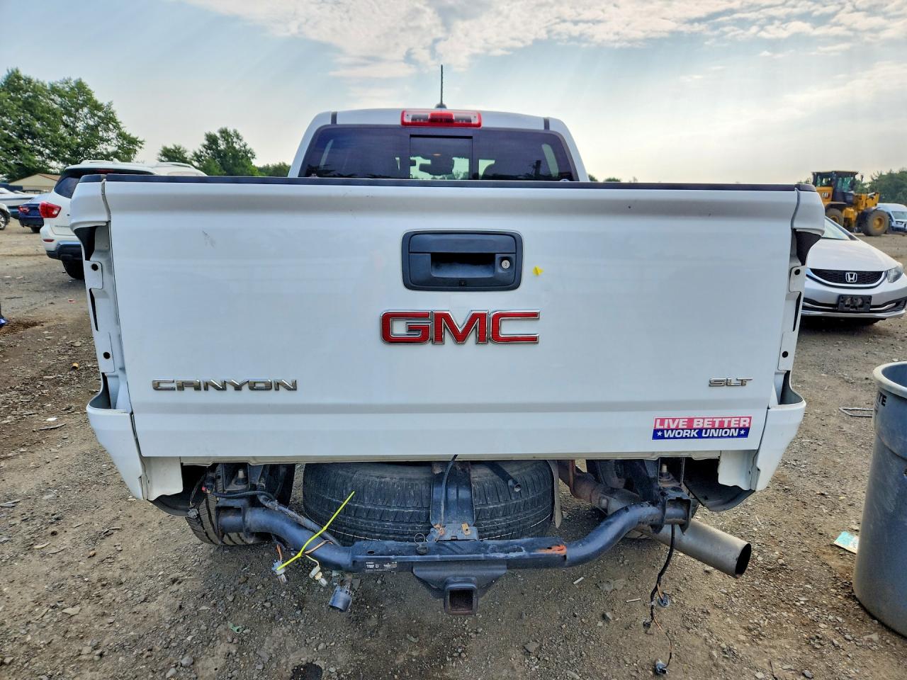 2018 Gmc Canyon Slt White vin: 1GTP6DE18J1110957