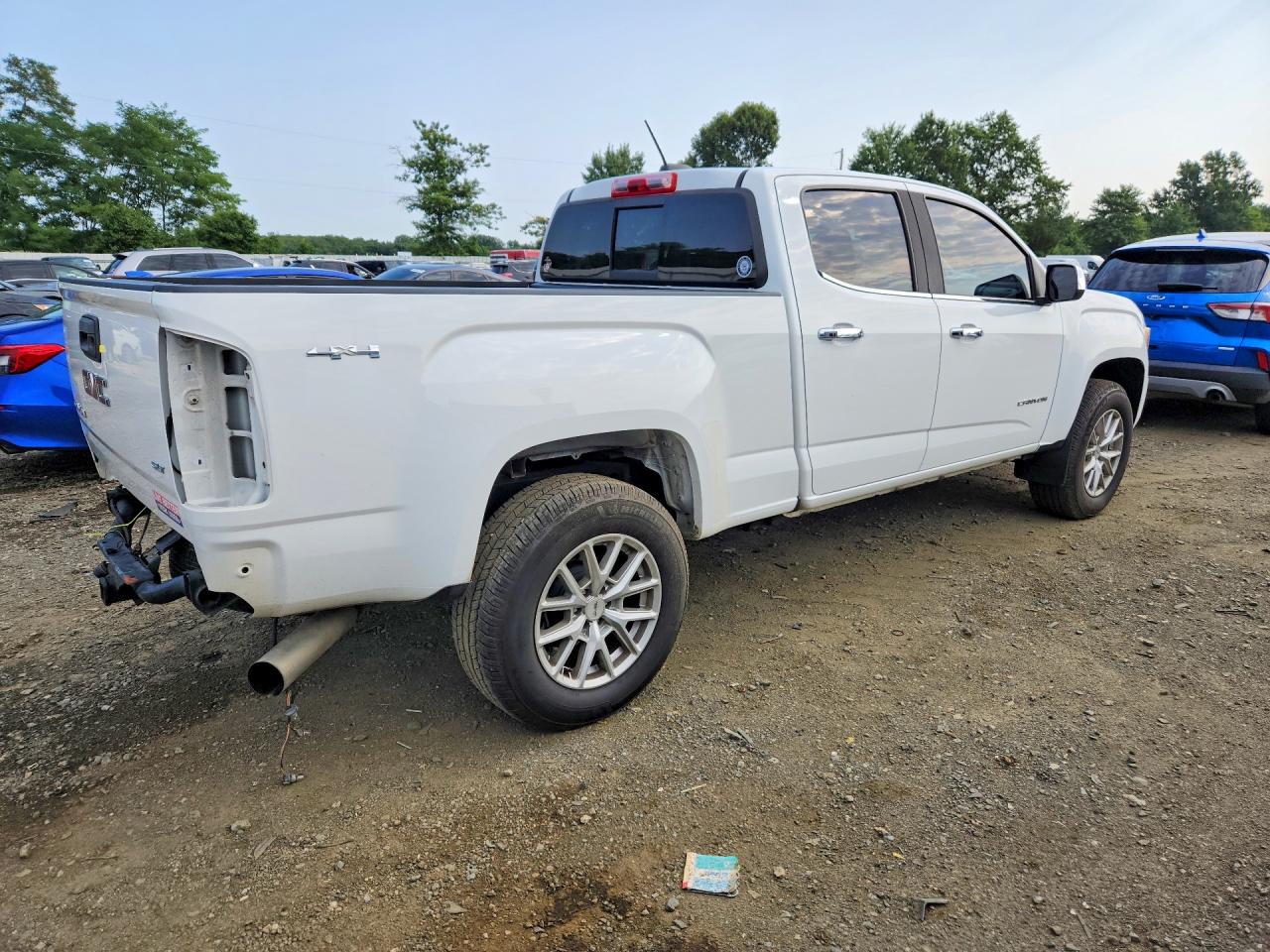 2018 Gmc Canyon Slt White vin: 1GTP6DE18J1110957