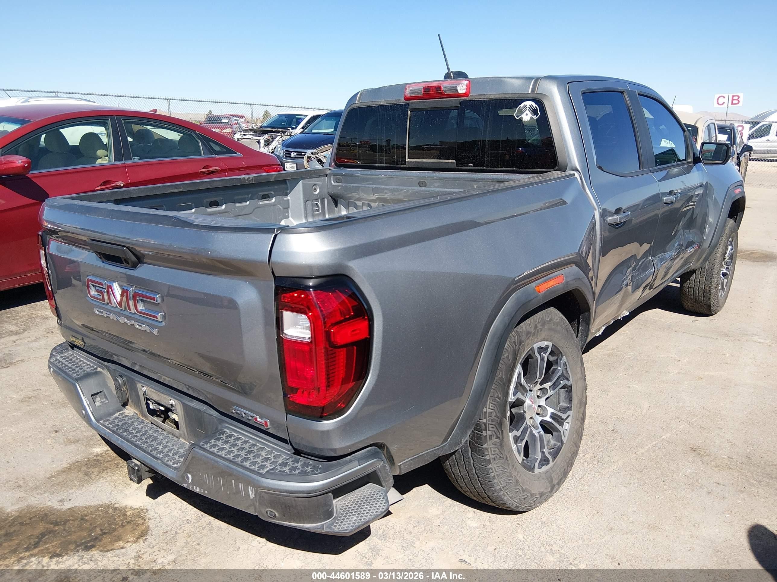 2023 Gmc Canyon 4wd  Short Box At4 Gray vin: 1GTP6DEK4P1139616
