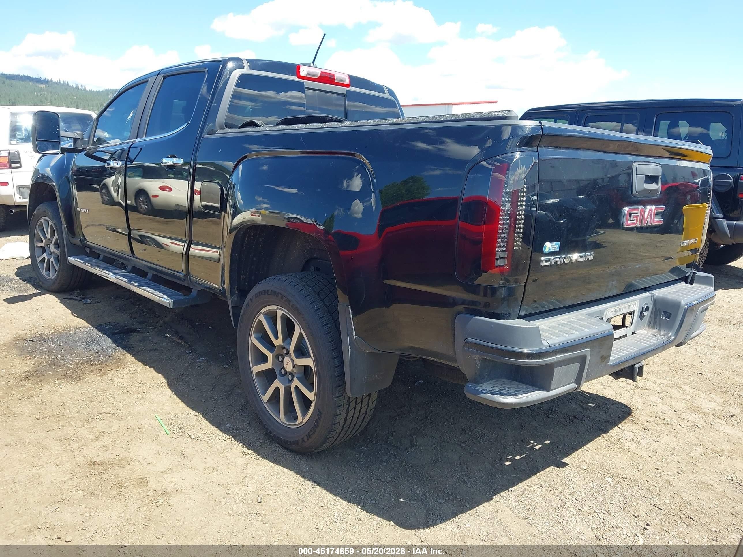 2017 Gmc Canyon Denali Black vin: 1GTP6EE15H1313112