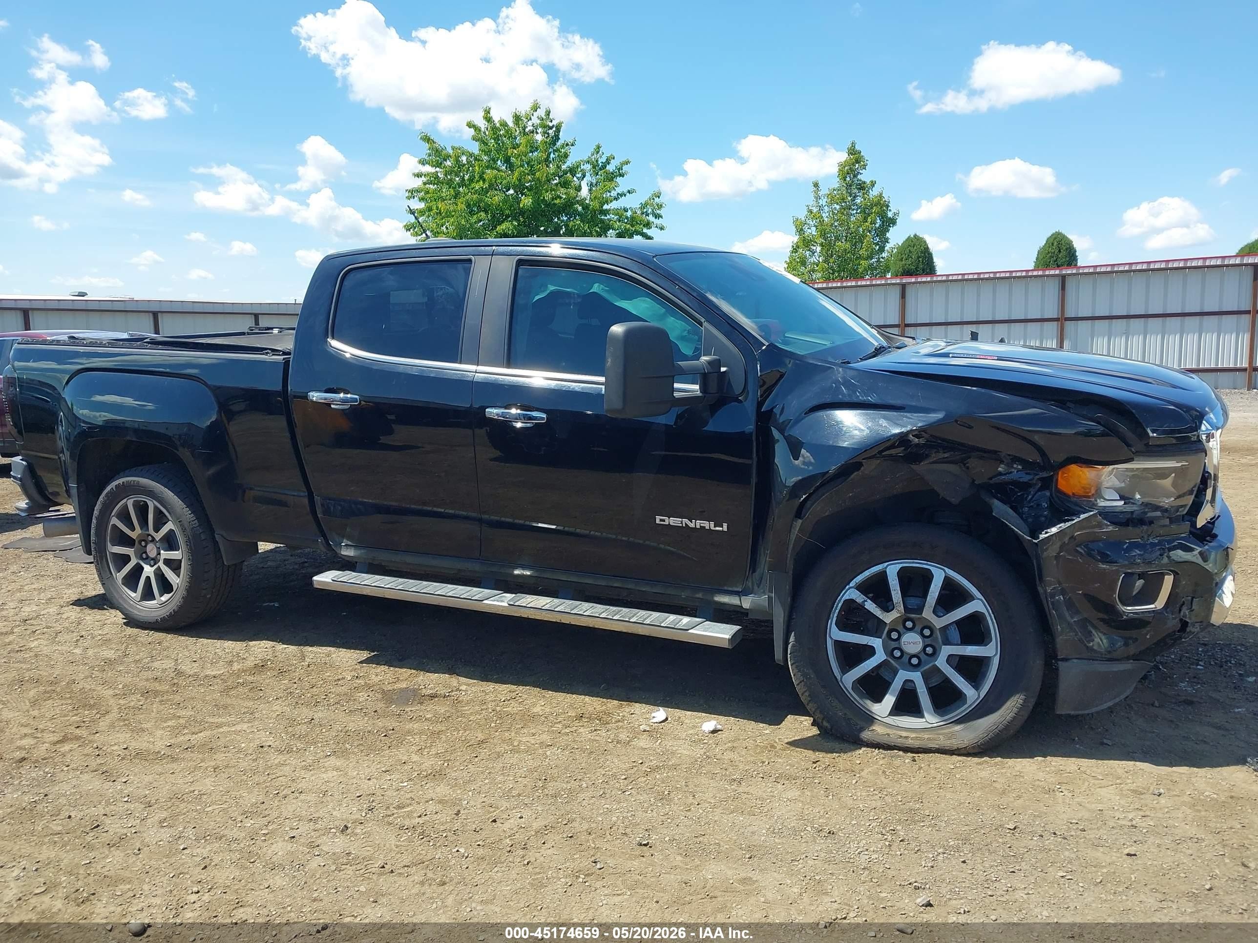 2017 Gmc Canyon Denali Black vin: 1GTP6EE15H1313112