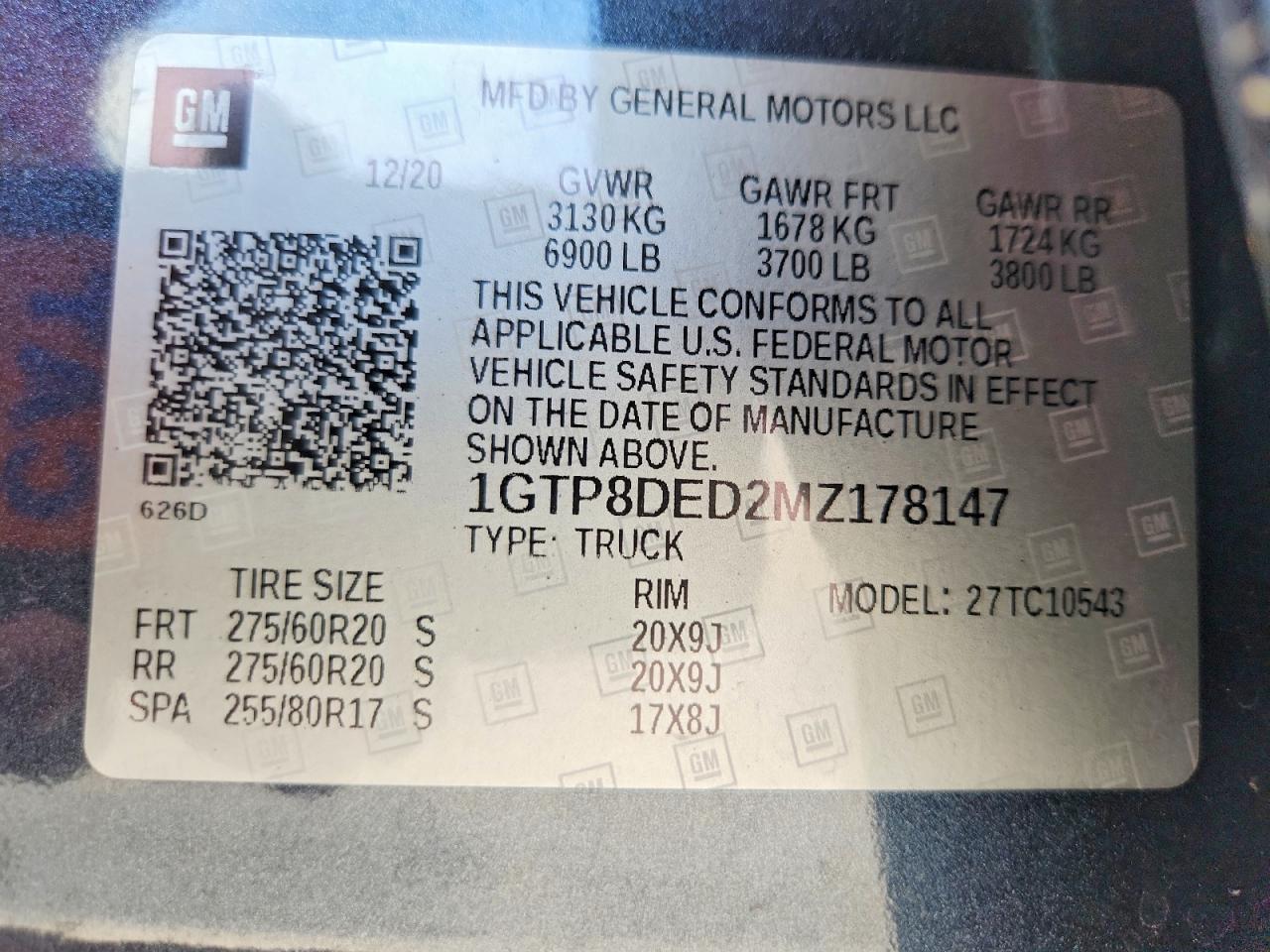 2021 Gmc Sierra C1500 Slt Charcoal vin: 1GTP8DED2MZ178147