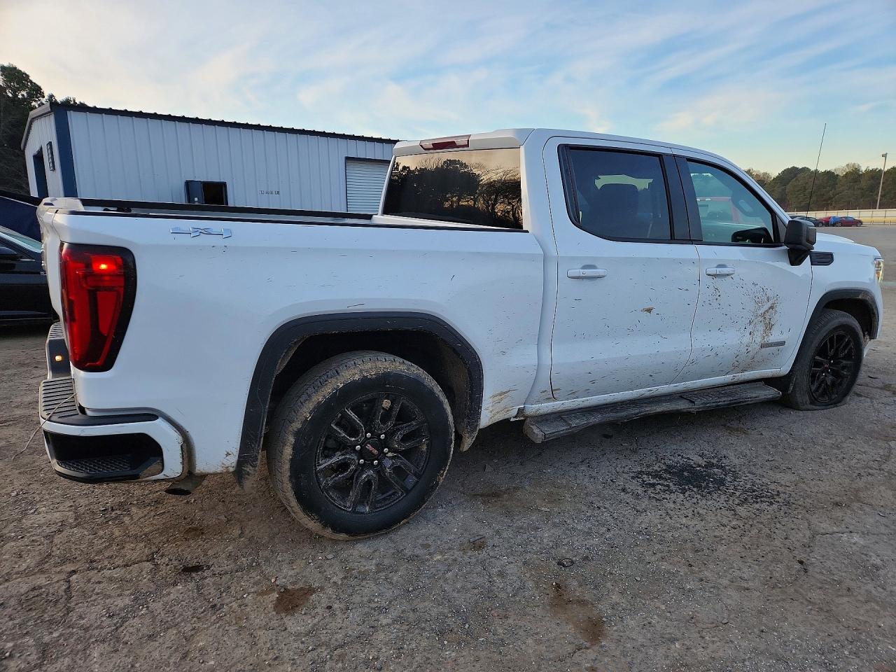 2021 Gmc Sierra K1500 Elevation White vin: 1GTP9CEK1MZ415183