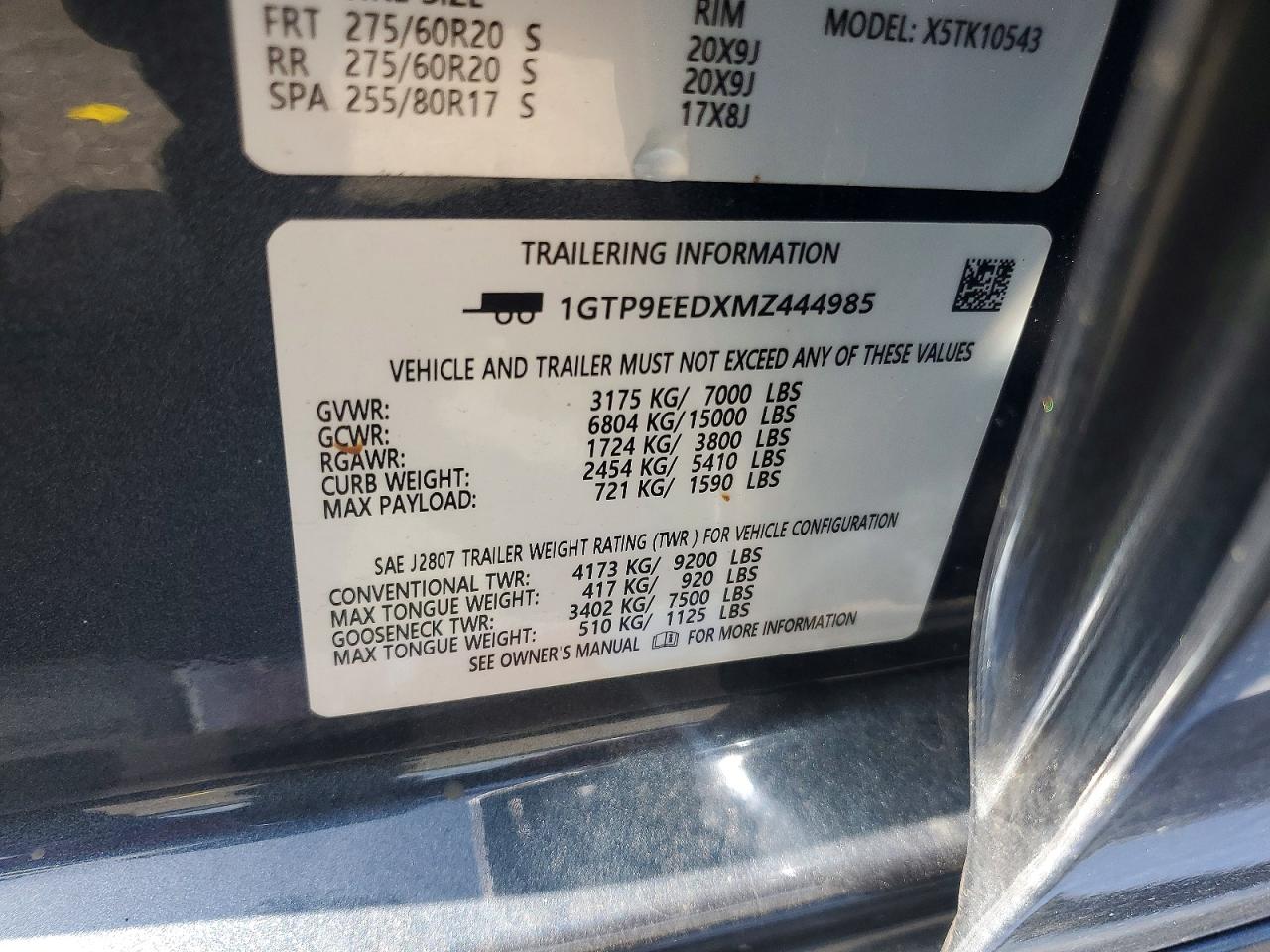 2021 Gmc Sierra K1500 At4 Blue vin: 1GTP9EEDXMZ444985