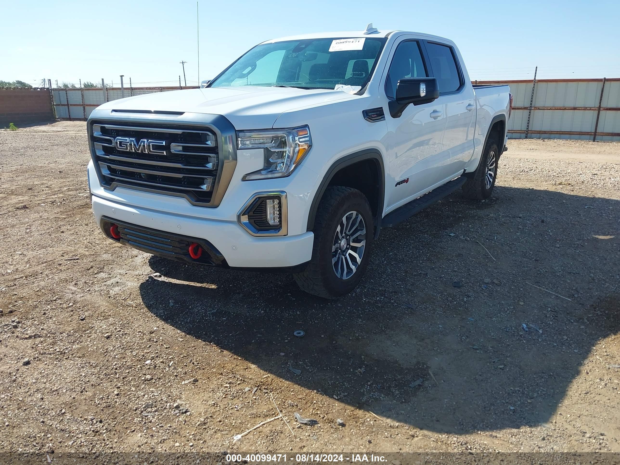 2021 Gmc Sierra 1500 4wd  Short Box At4 White vin: 1GTP9EEL1MZ163973