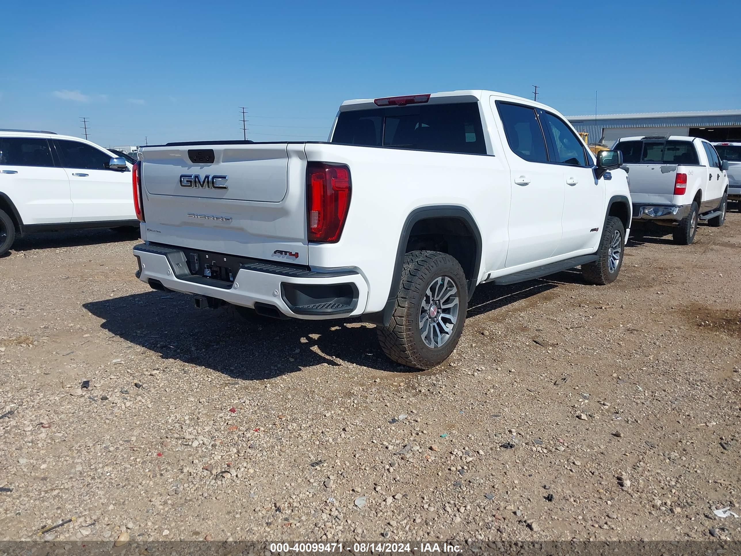 2021 Gmc Sierra 1500 4wd  Short Box At4 White vin: 1GTP9EEL1MZ163973