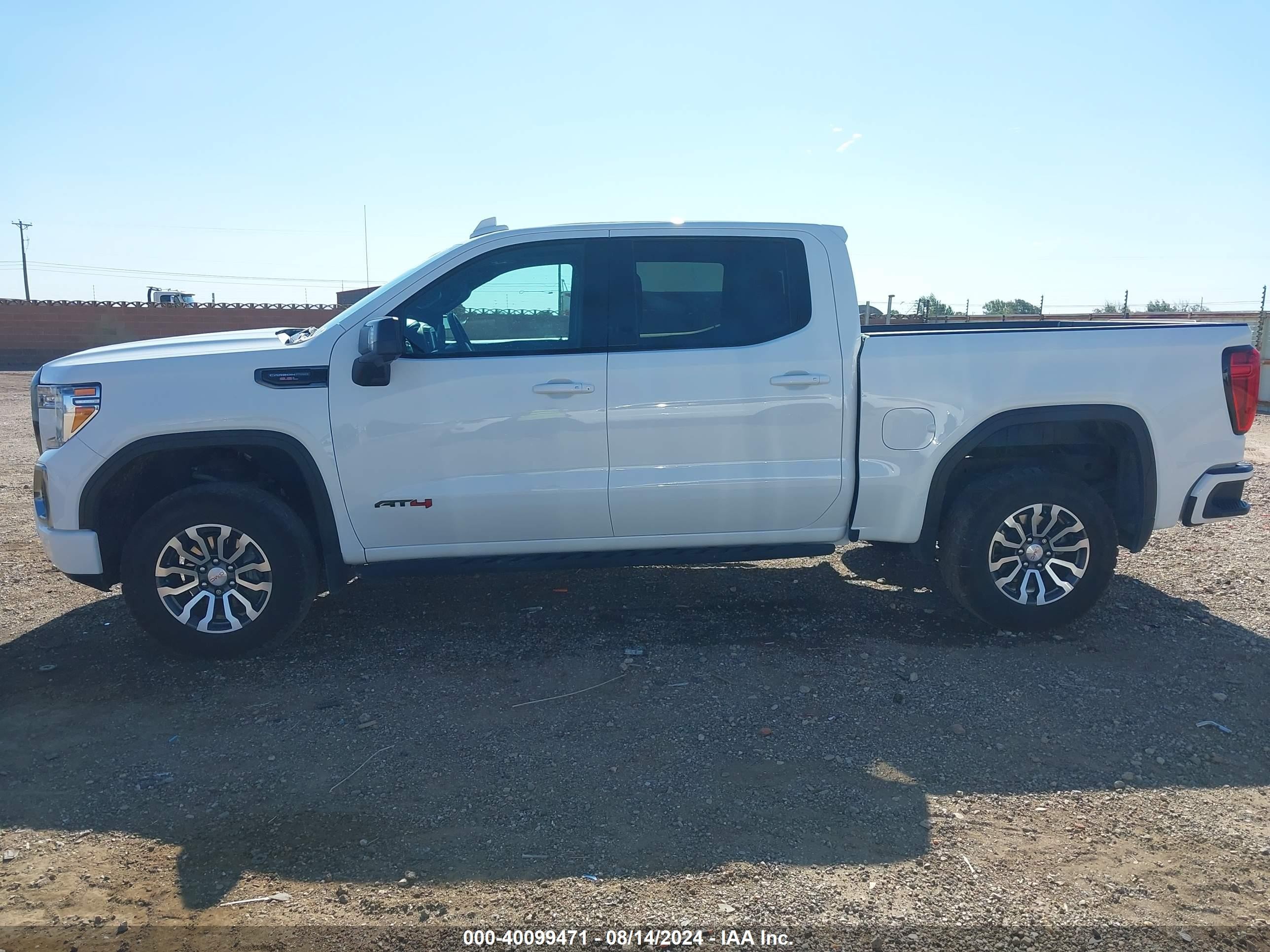 2021 Gmc Sierra 1500 4wd  Short Box At4 White vin: 1GTP9EEL1MZ163973