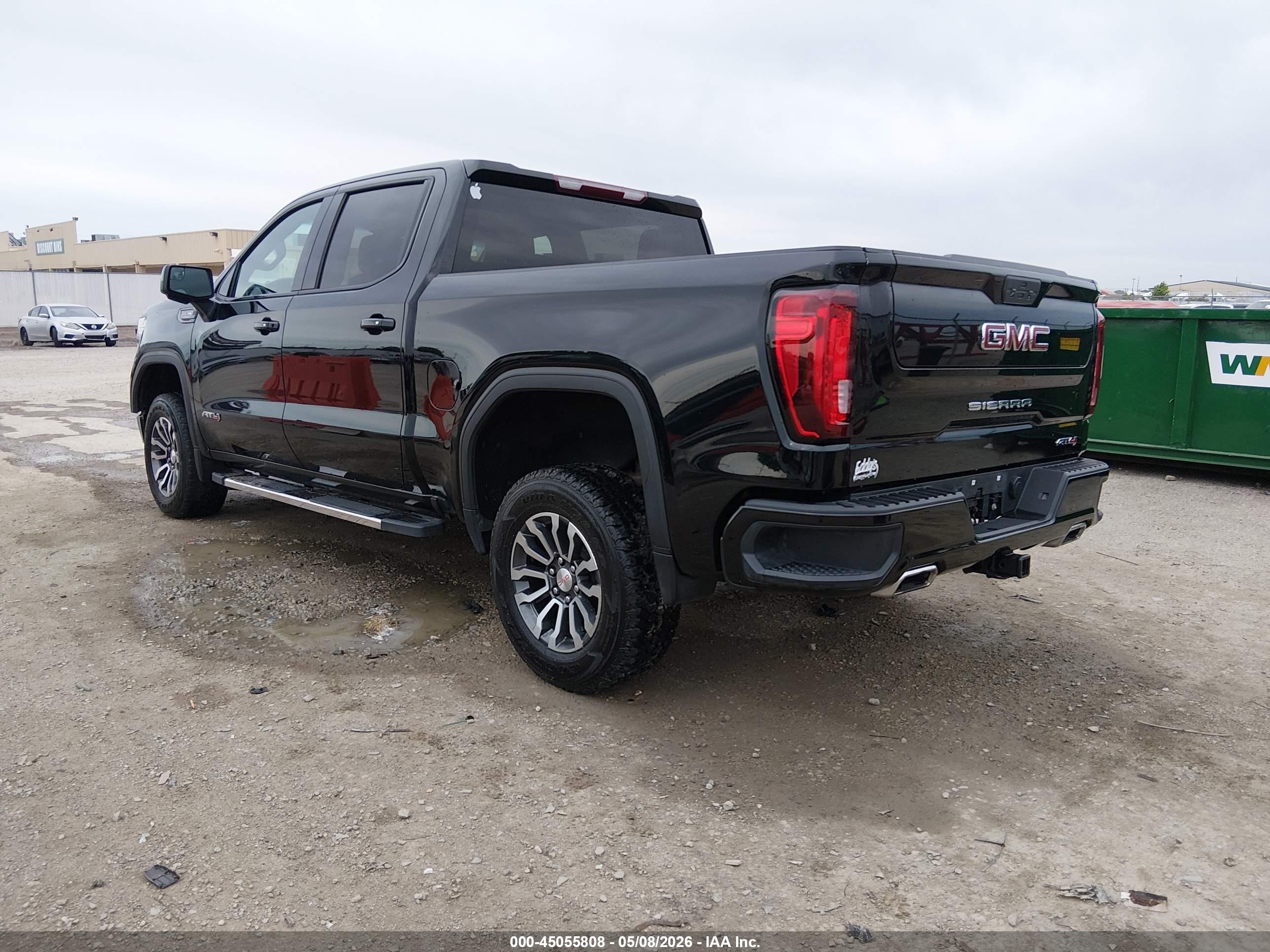 2021 Gmc Sierra 1500 4wd  Short Box At4 Черный vin: 1GTP9EEL5MZ372682