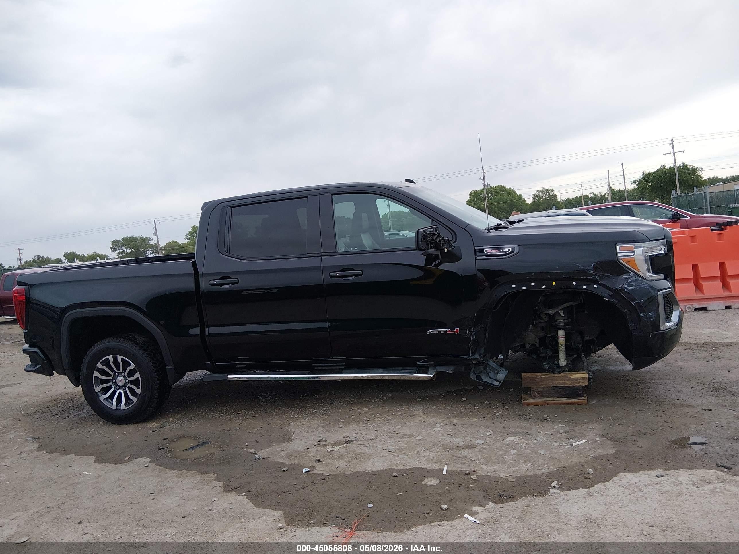 2021 Gmc Sierra 1500 4wd  Short Box At4 Черный vin: 1GTP9EEL5MZ372682