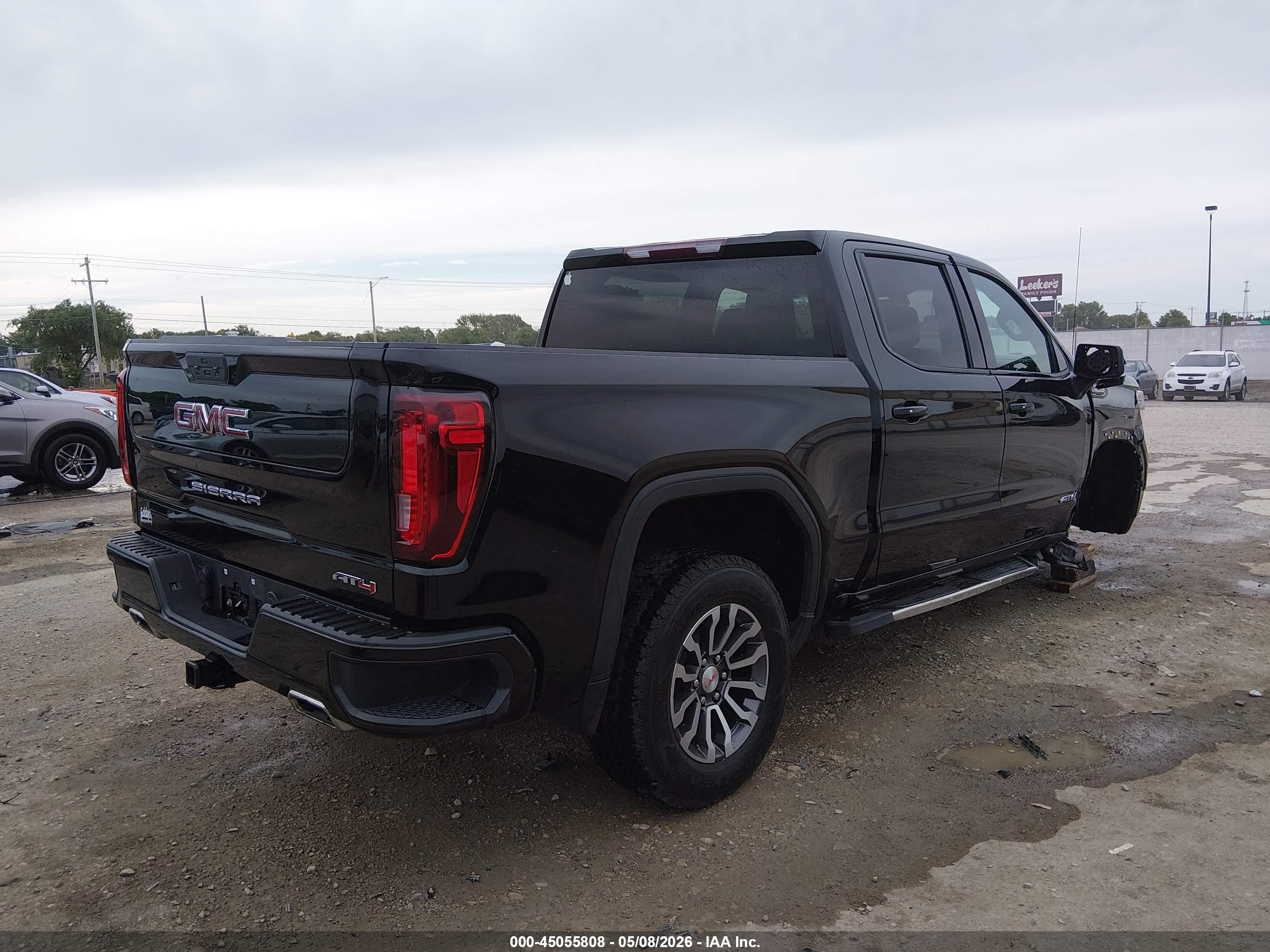 2021 Gmc Sierra 1500 4wd  Short Box At4 Черный vin: 1GTP9EEL5MZ372682