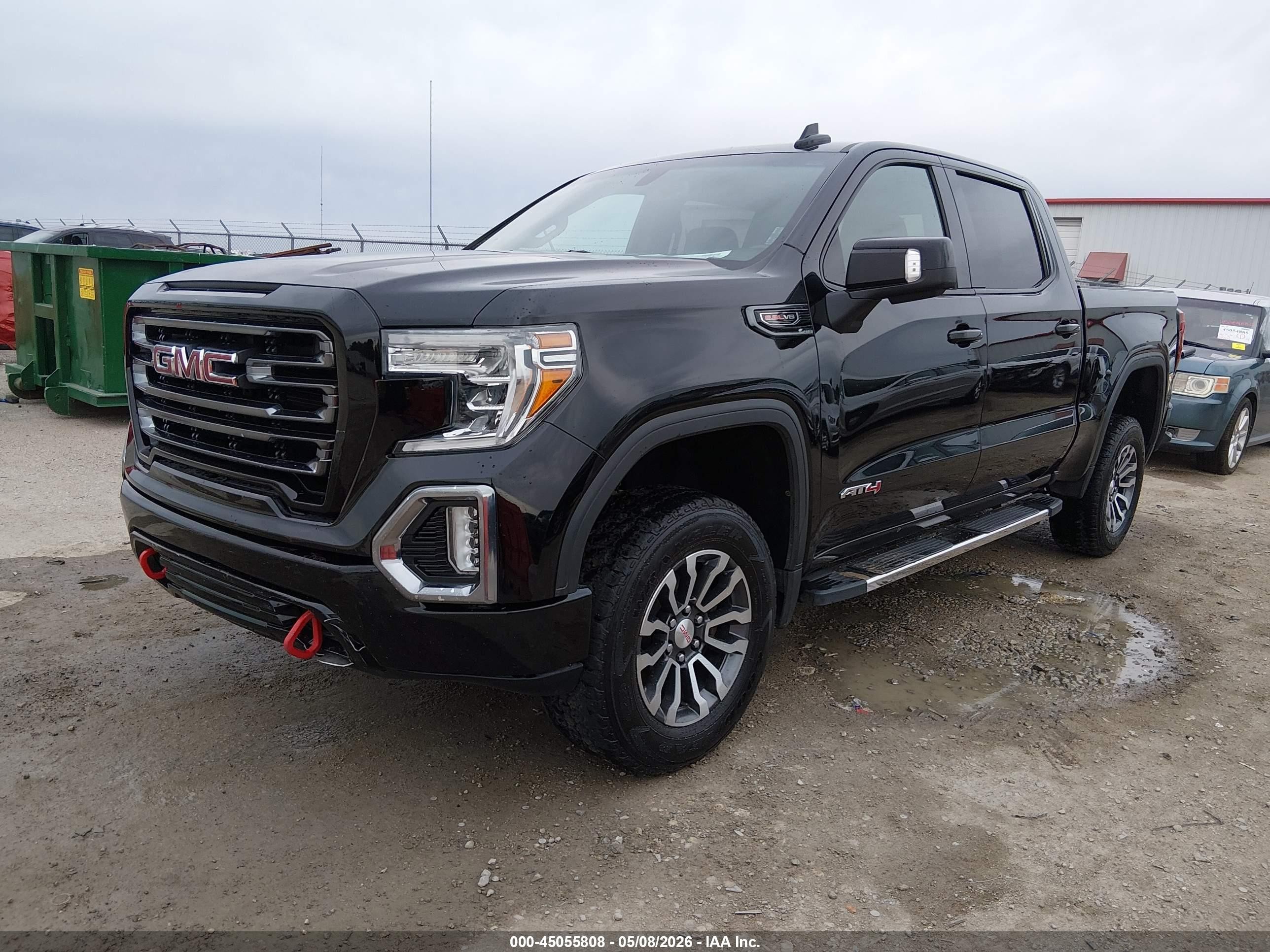 2021 Gmc Sierra 1500 4wd  Short Box At4 Черный vin: 1GTP9EEL5MZ372682