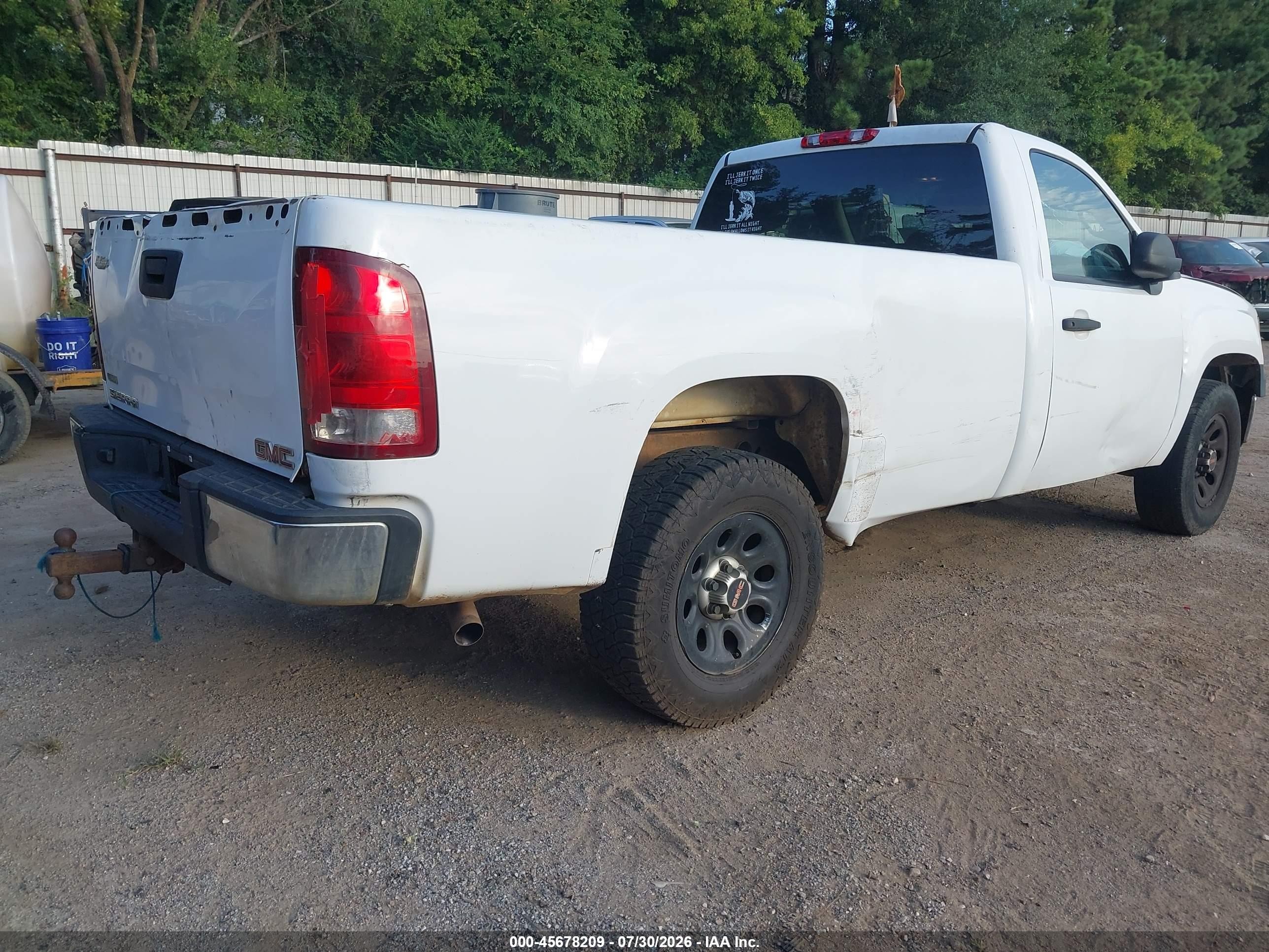 2010 Gmc Sierra 1500 Work Truck White vin: 1GTPCTEA8AZ251676