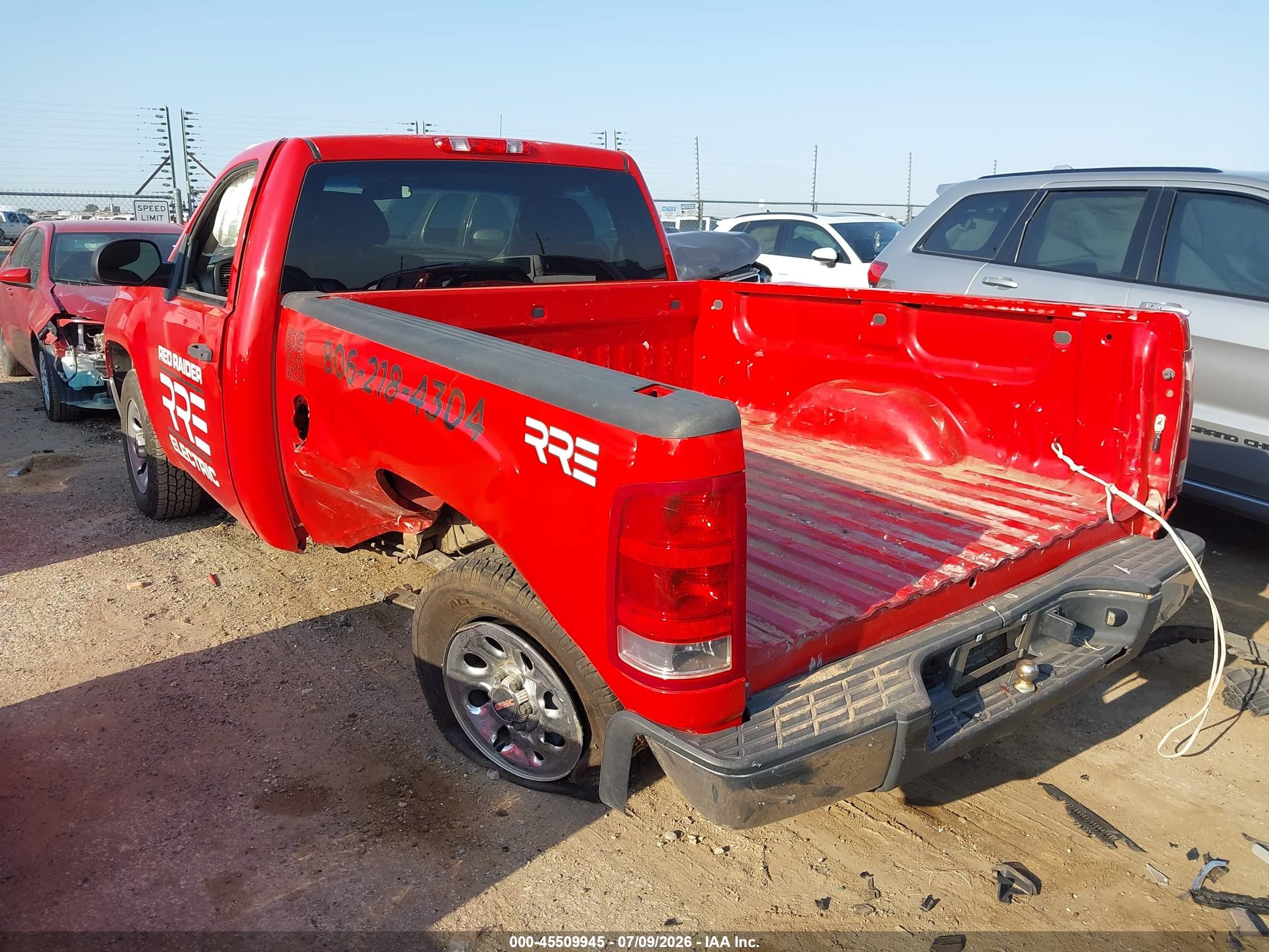 2010 Gmc Sierra 1500 Work Truck Red vin: 1GTPCTEX4AZ293735