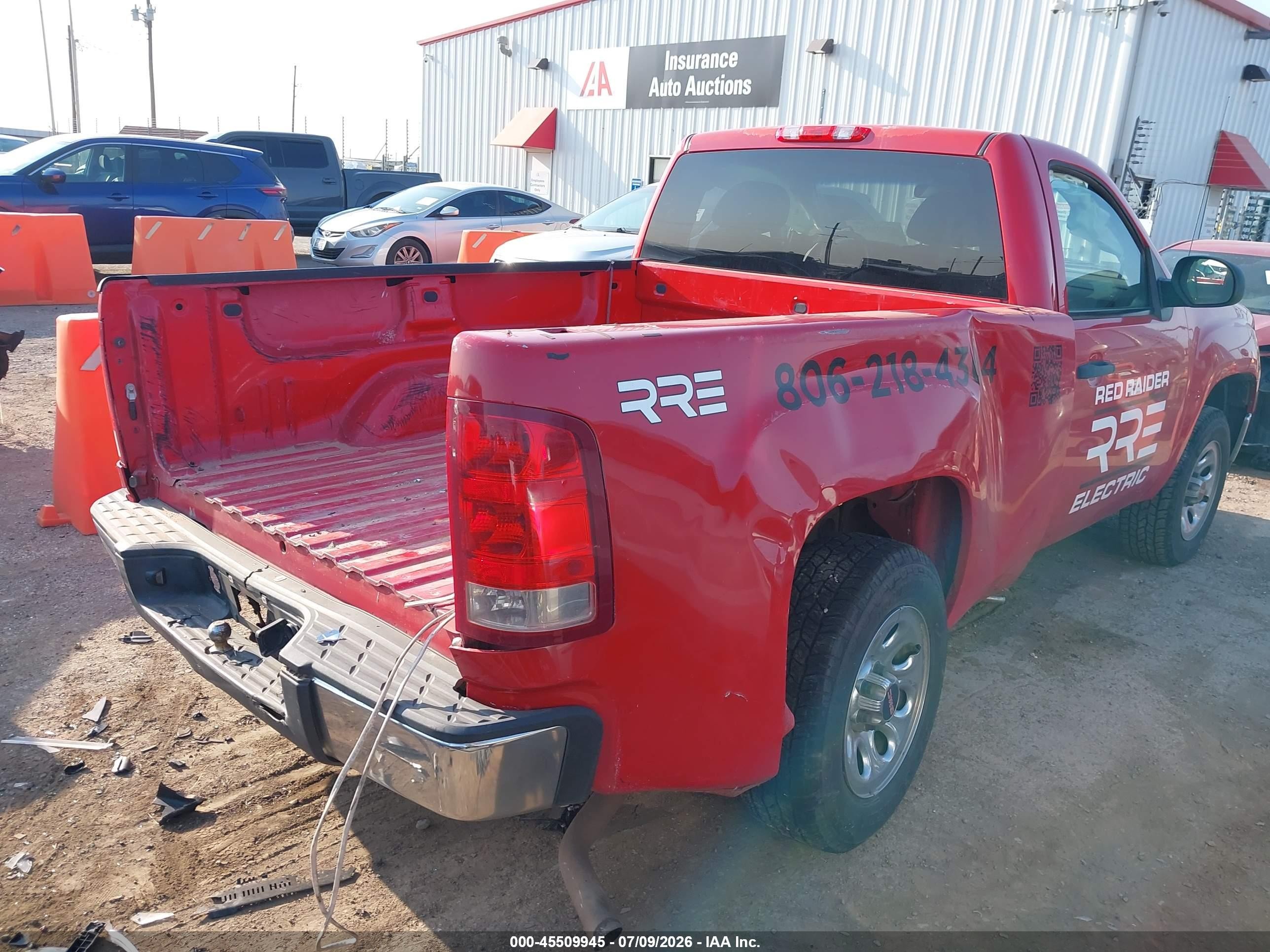 2010 Gmc Sierra 1500 Work Truck Red vin: 1GTPCTEX4AZ293735