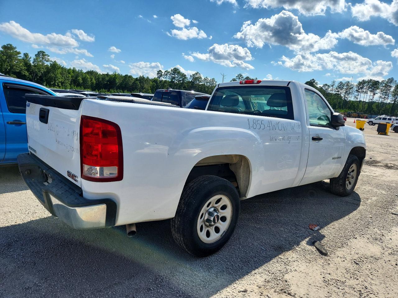 2010 Gmc Sierra C1500 White vin: 1GTPCTEX8AZ159603