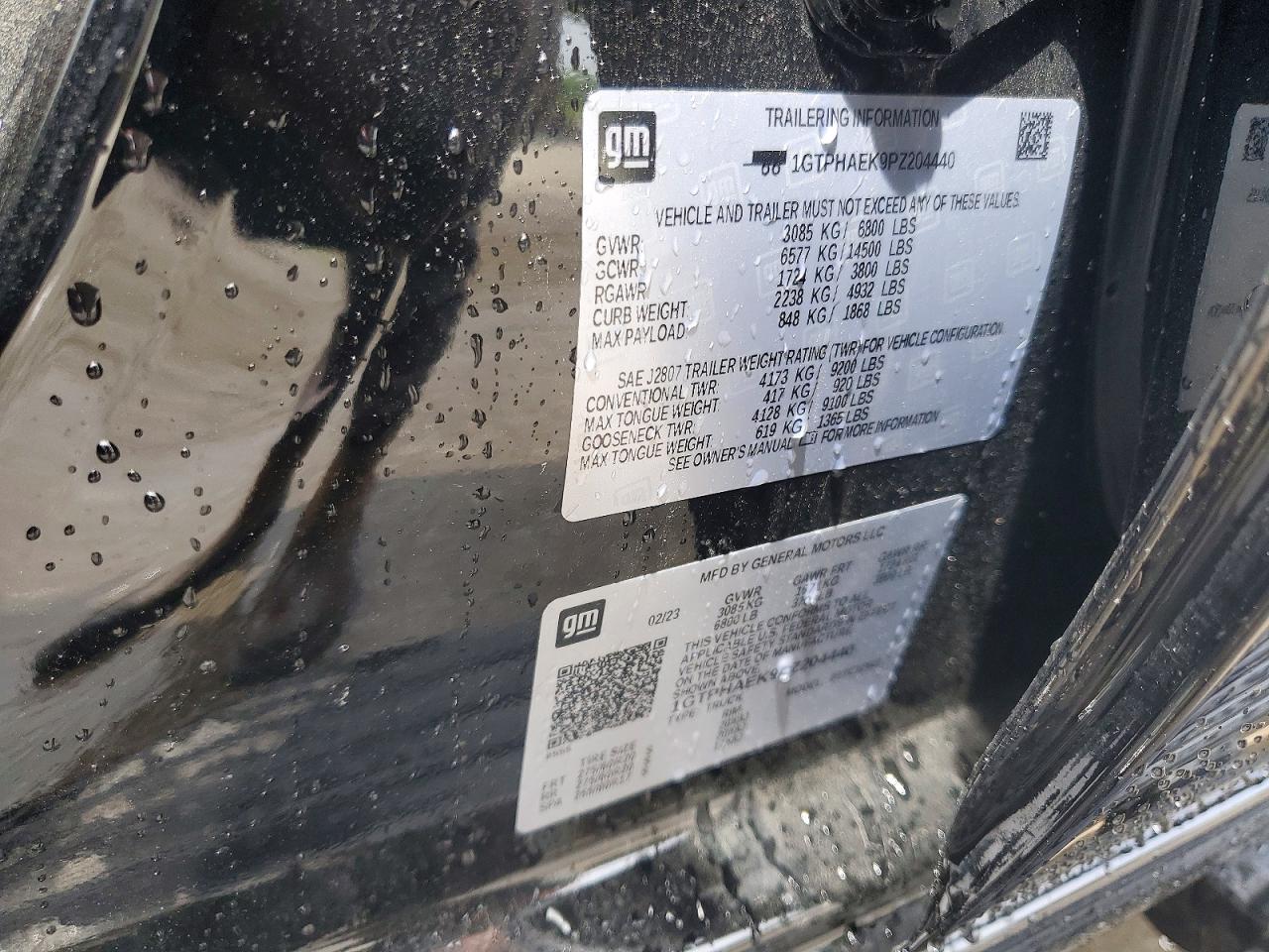 2023 Gmc Sierra C1500 Black vin: 1GTPHAEK9PZ204440