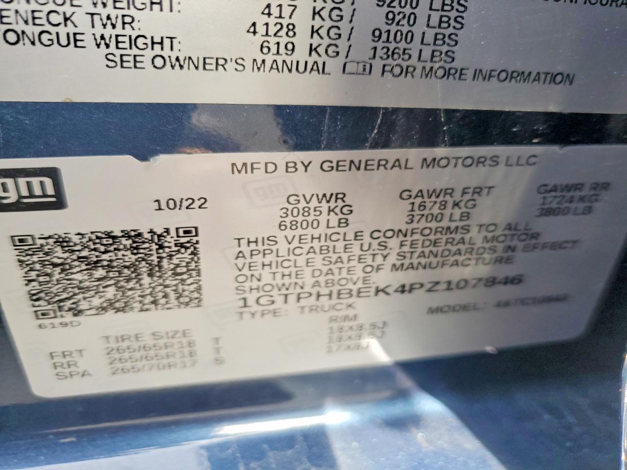 2023 Gmc Sierra C1500 Sle Blue vin: 1GTPHBEK4PZ107846