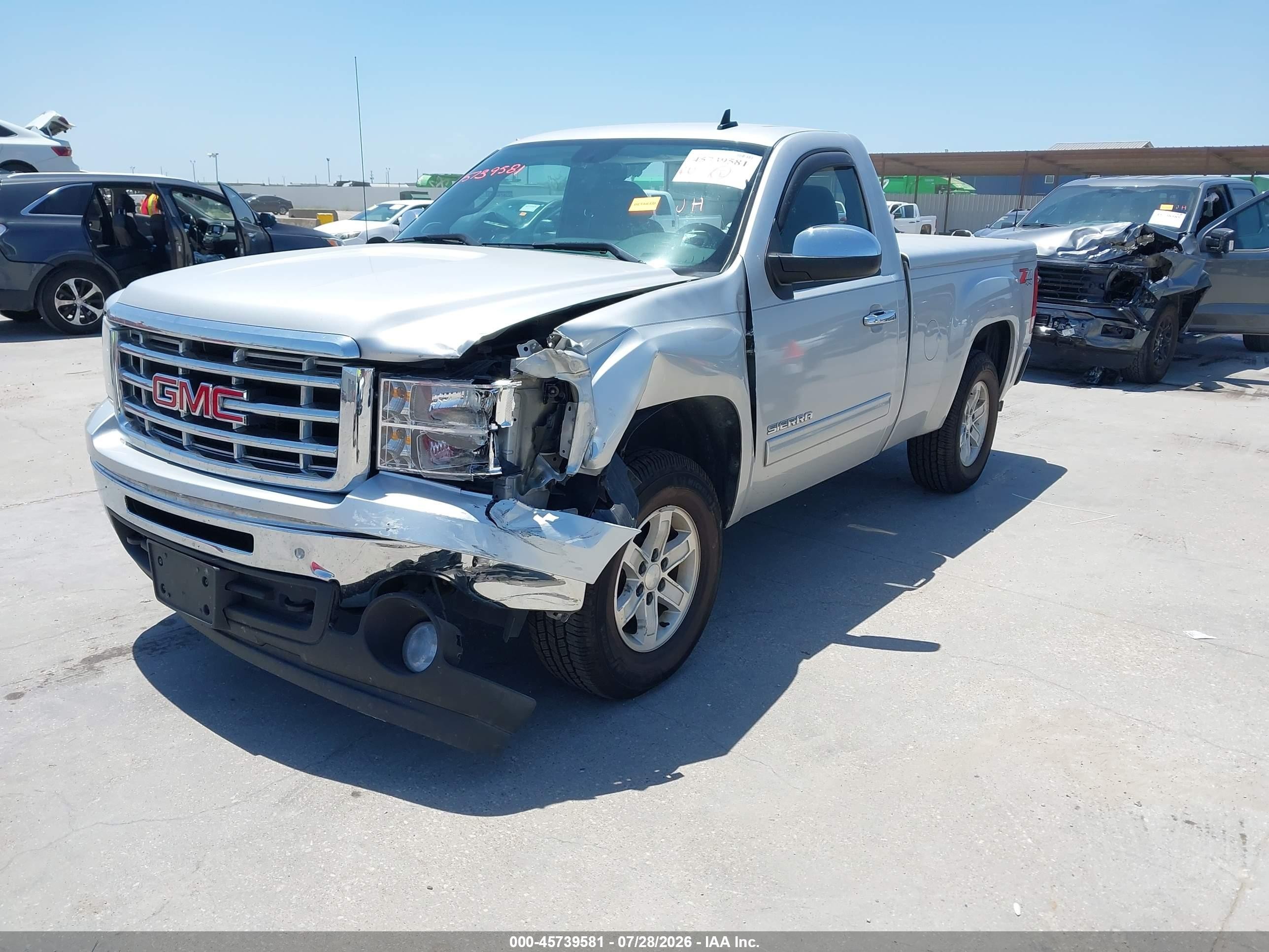 2010 Gmc Sierra 1500 Sle Серебряный vin: 1GTPKVE00AZ275993
