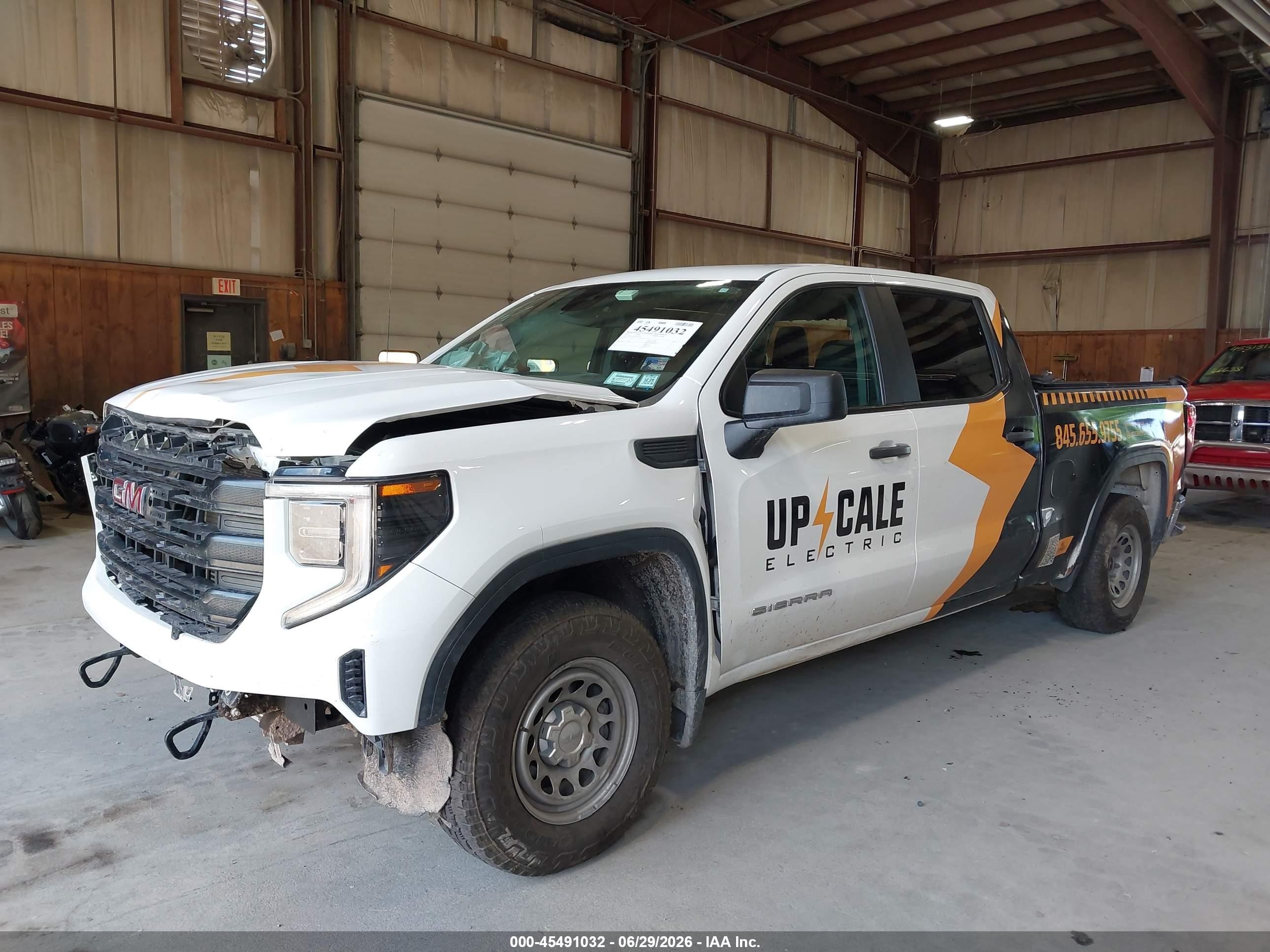 2023 Gmc Sierra 1500 4wd  Standard Box Pro Белый vin: 1GTPUAEK4PZ111434