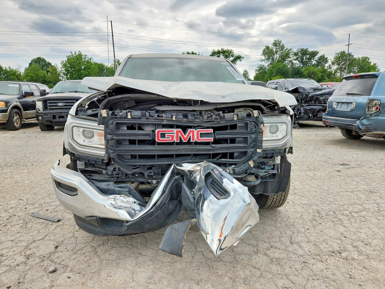 2016 Gmc Sierra C1500 Серый vin: 1GTR1LEC7GZ198381