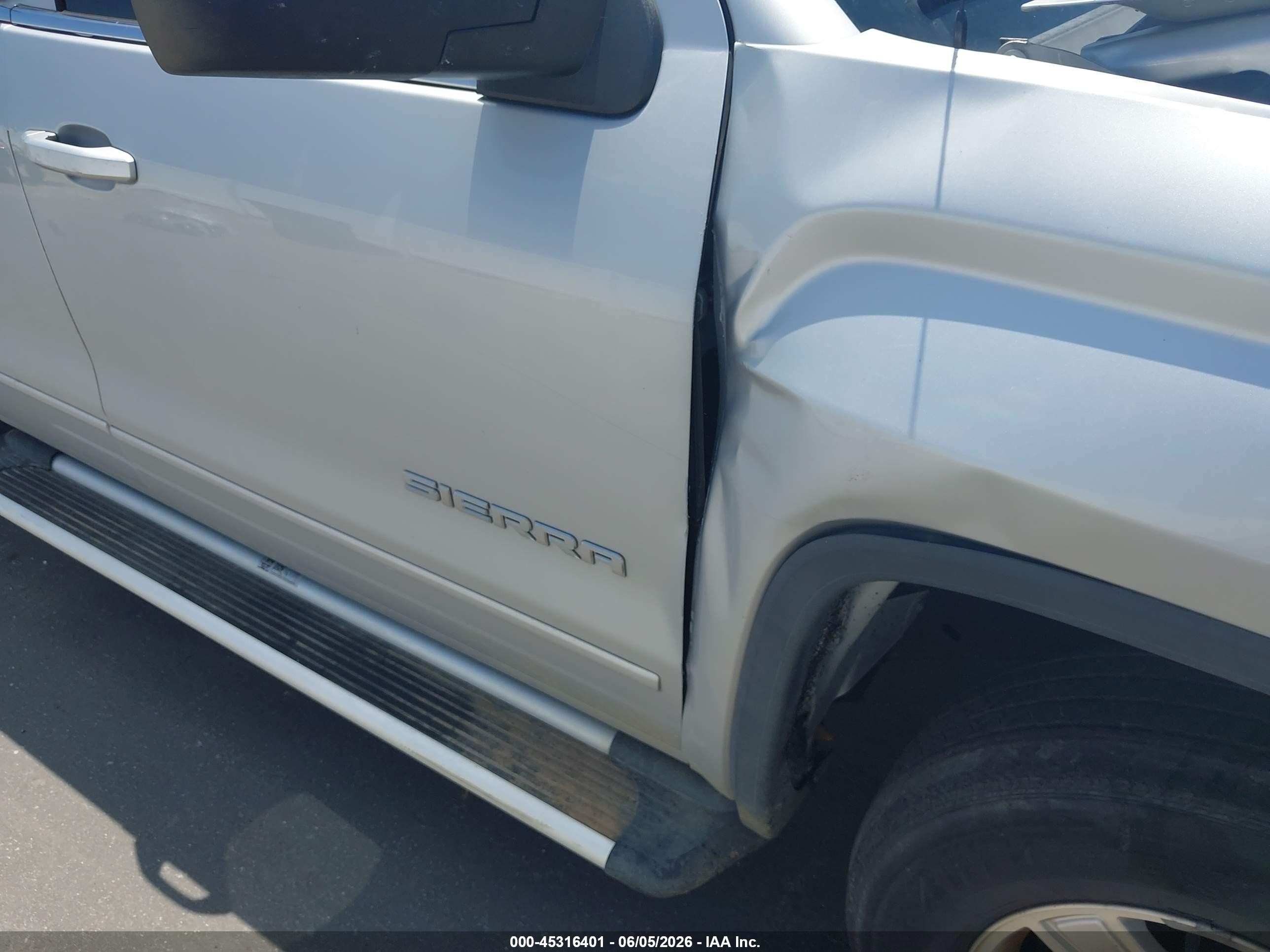2016 Gmc Sierra 1500 Sle Серебряный vin: 1GTR1MEC1GZ159663
