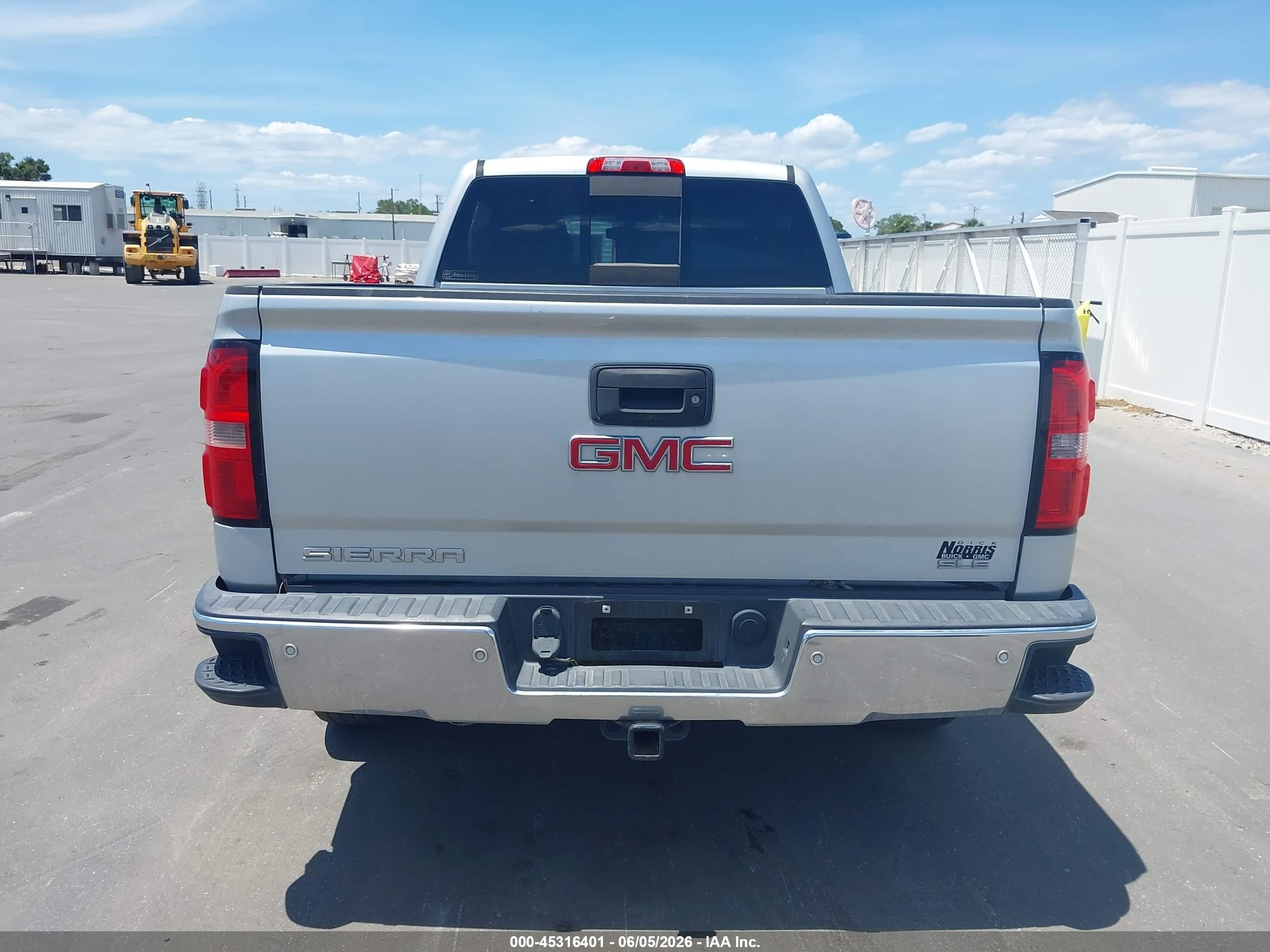2016 Gmc Sierra 1500 Sle Серебряный vin: 1GTR1MEC1GZ159663