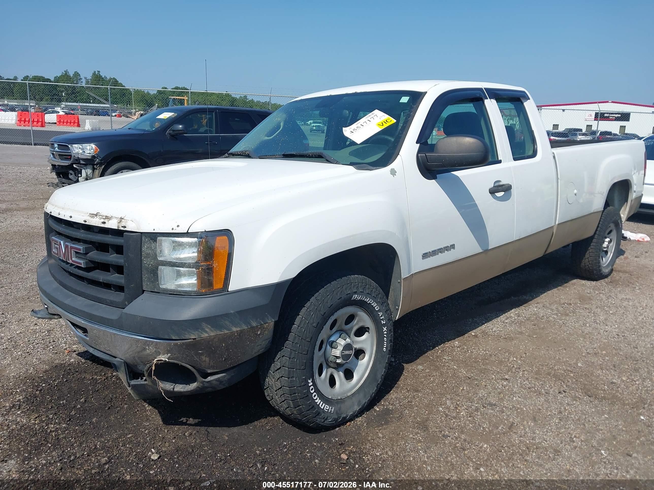 2011 Gmc Sierra 1500 Work Truck White vin: 1GTR1TE04BZ383423