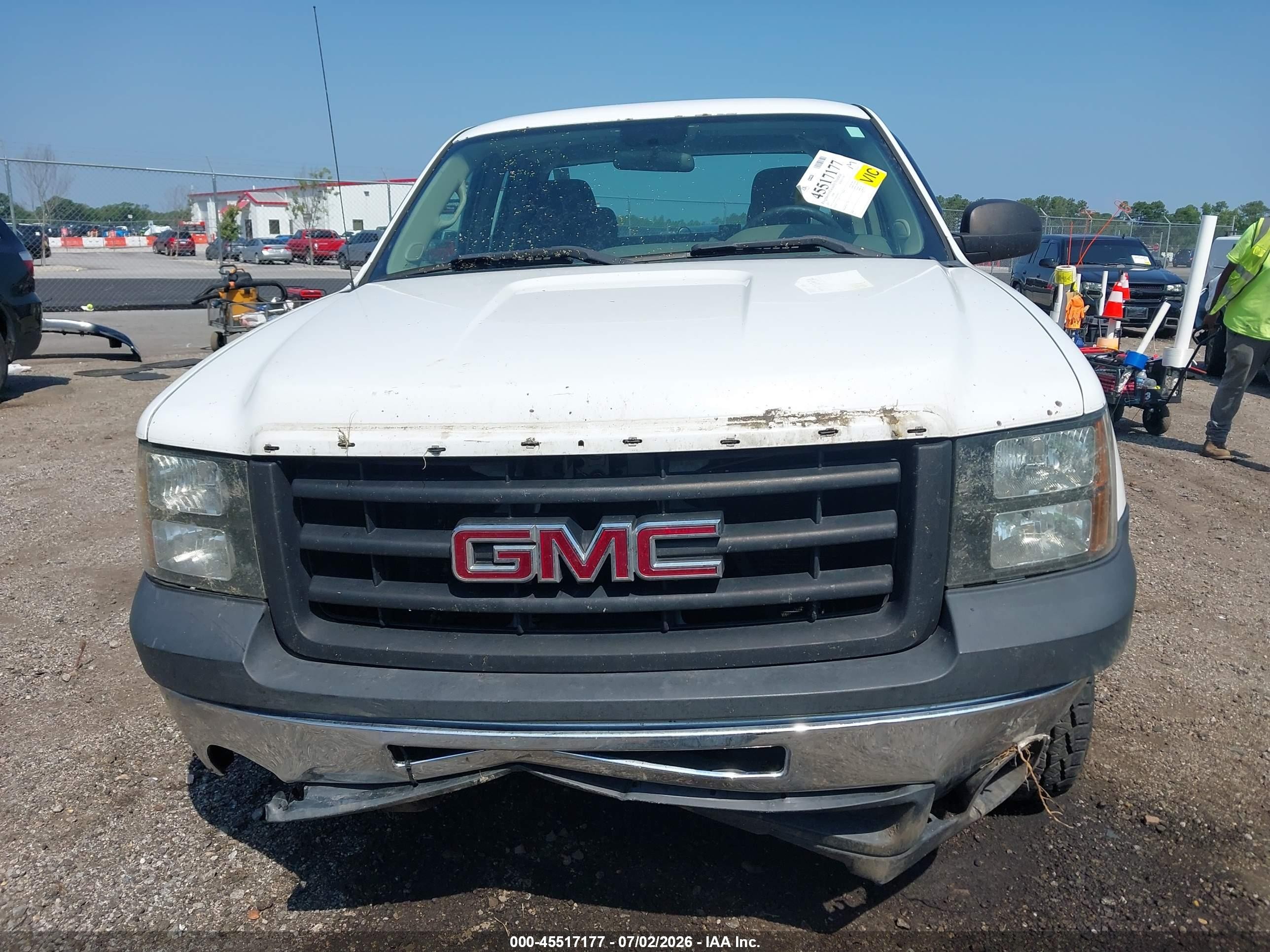 2011 Gmc Sierra 1500 Work Truck White vin: 1GTR1TE04BZ383423