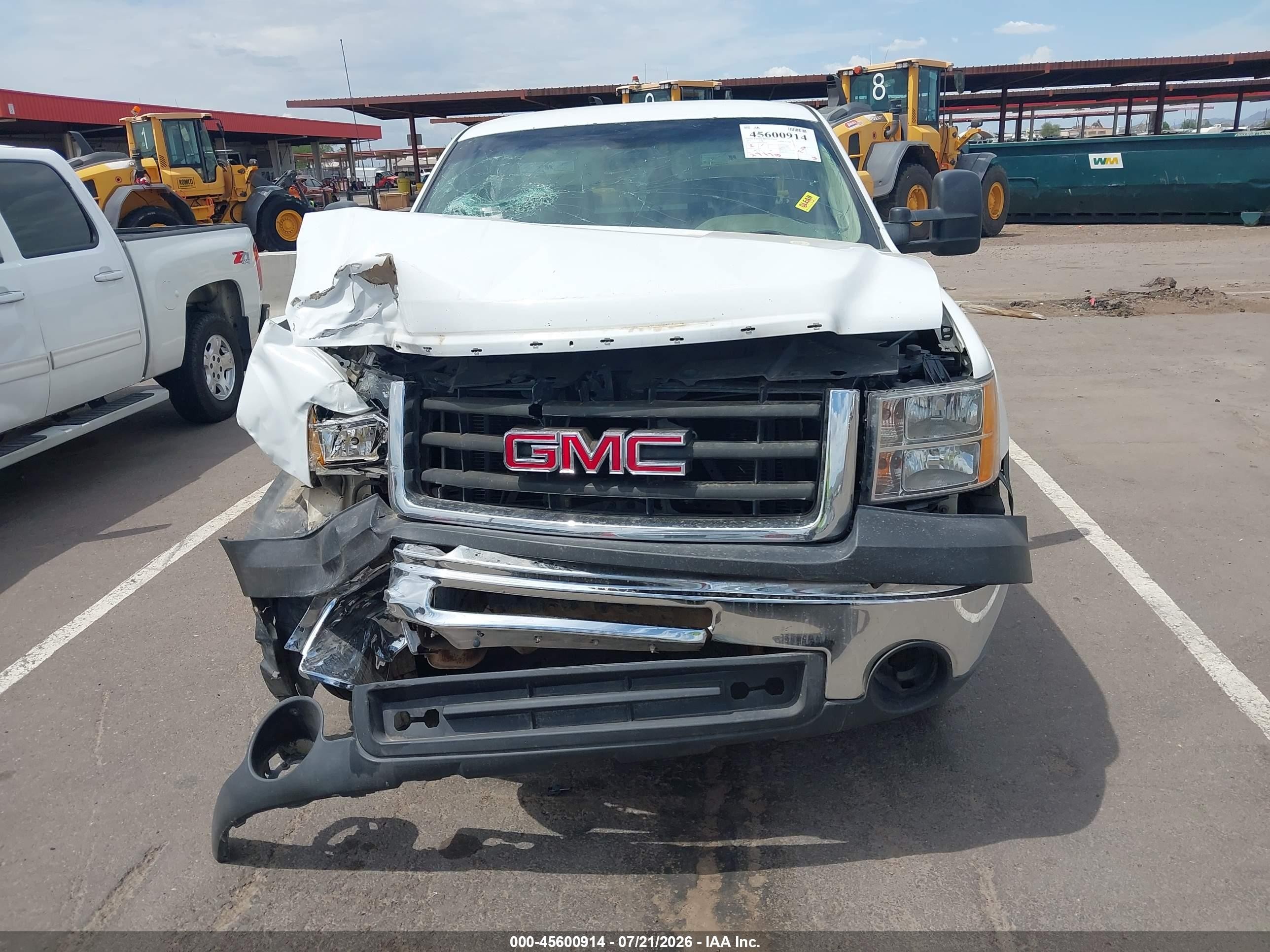 2013 Gmc Sierra 1500 Work Truck White vin: 1GTR1TE06DZ148198