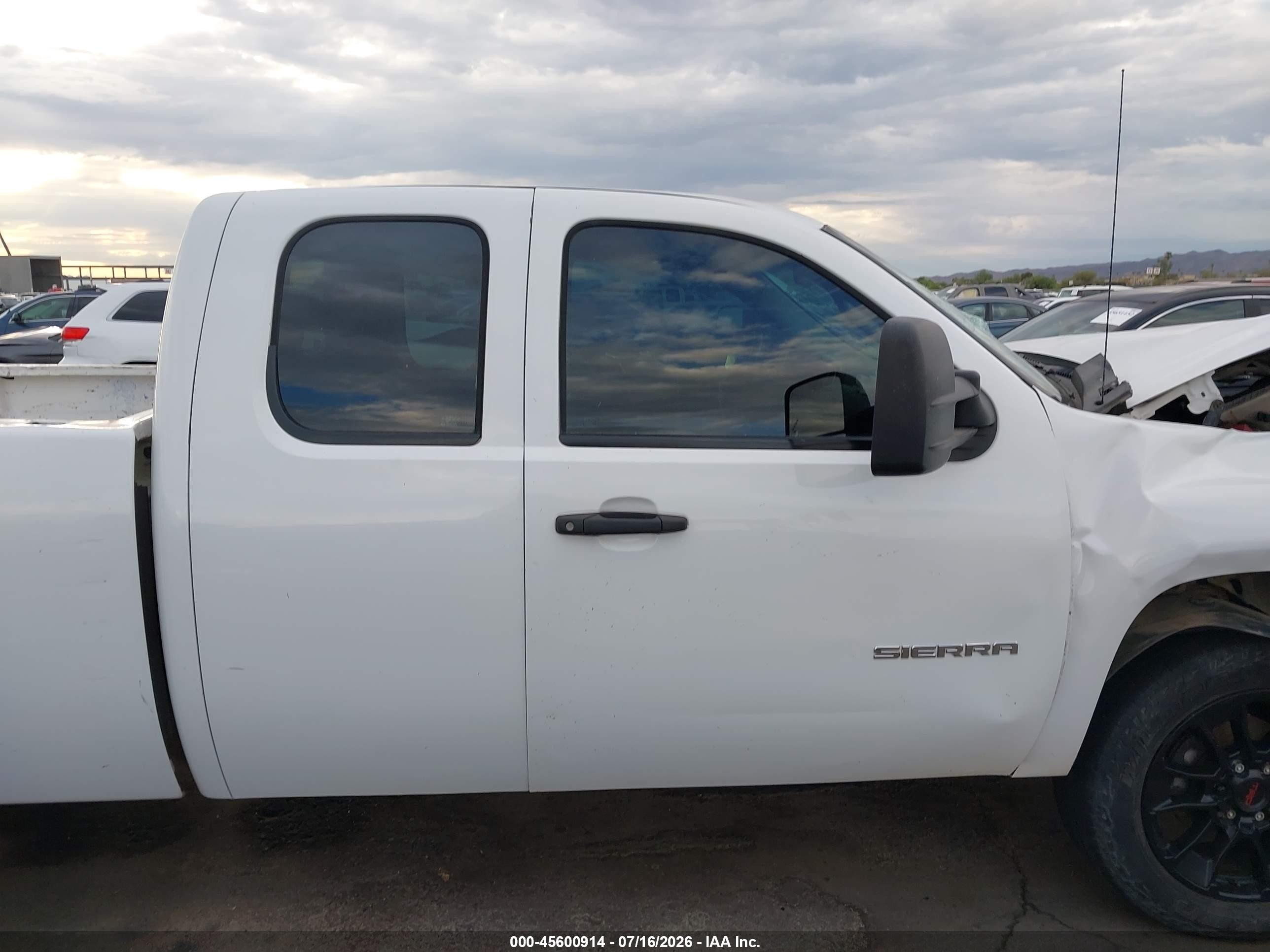 2013 Gmc Sierra 1500 Work Truck White vin: 1GTR1TE06DZ148198