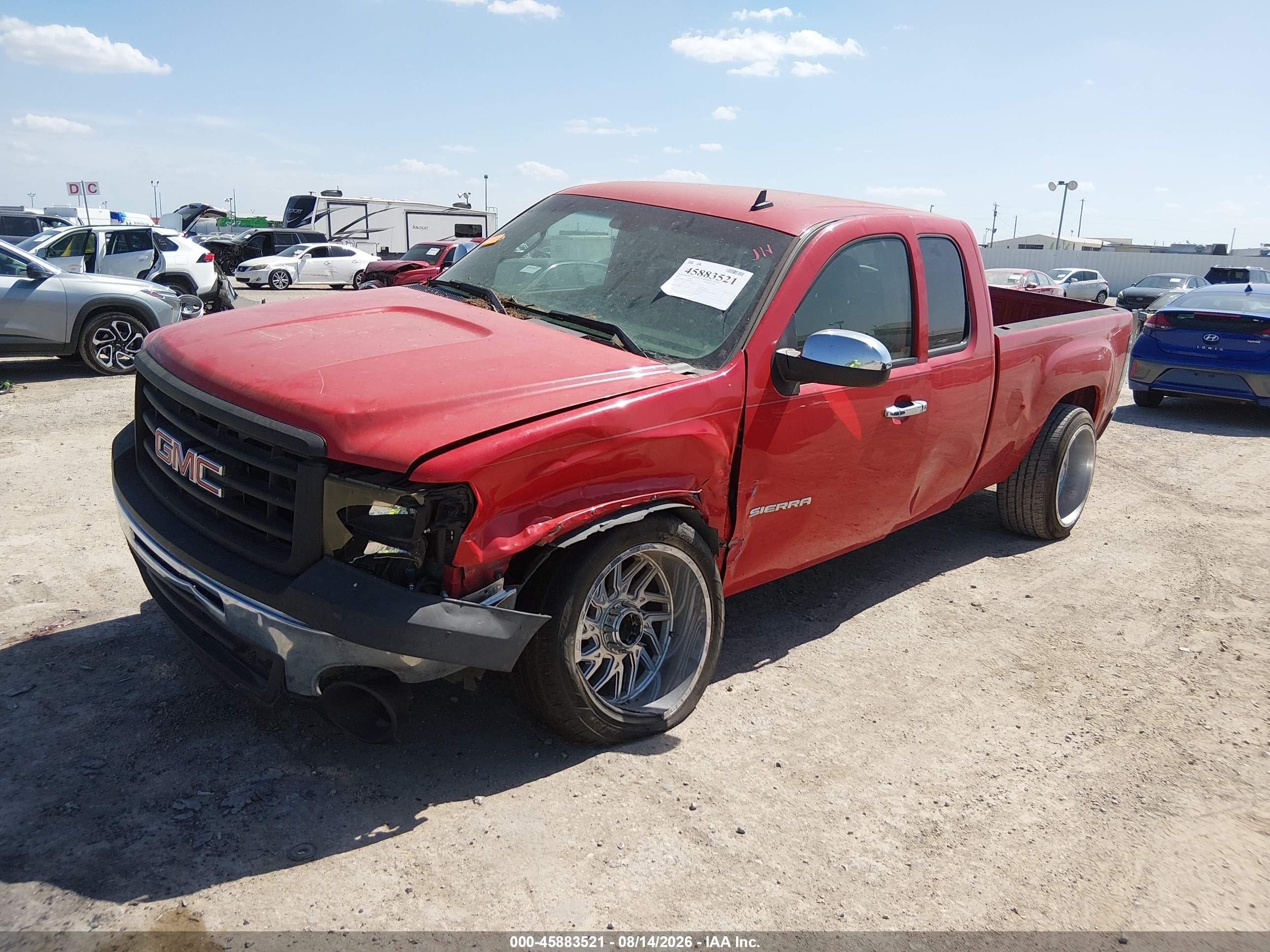 2011 Gmc Sierra 1500 Work Truck Красный vin: 1GTR1TEA2BZ229432