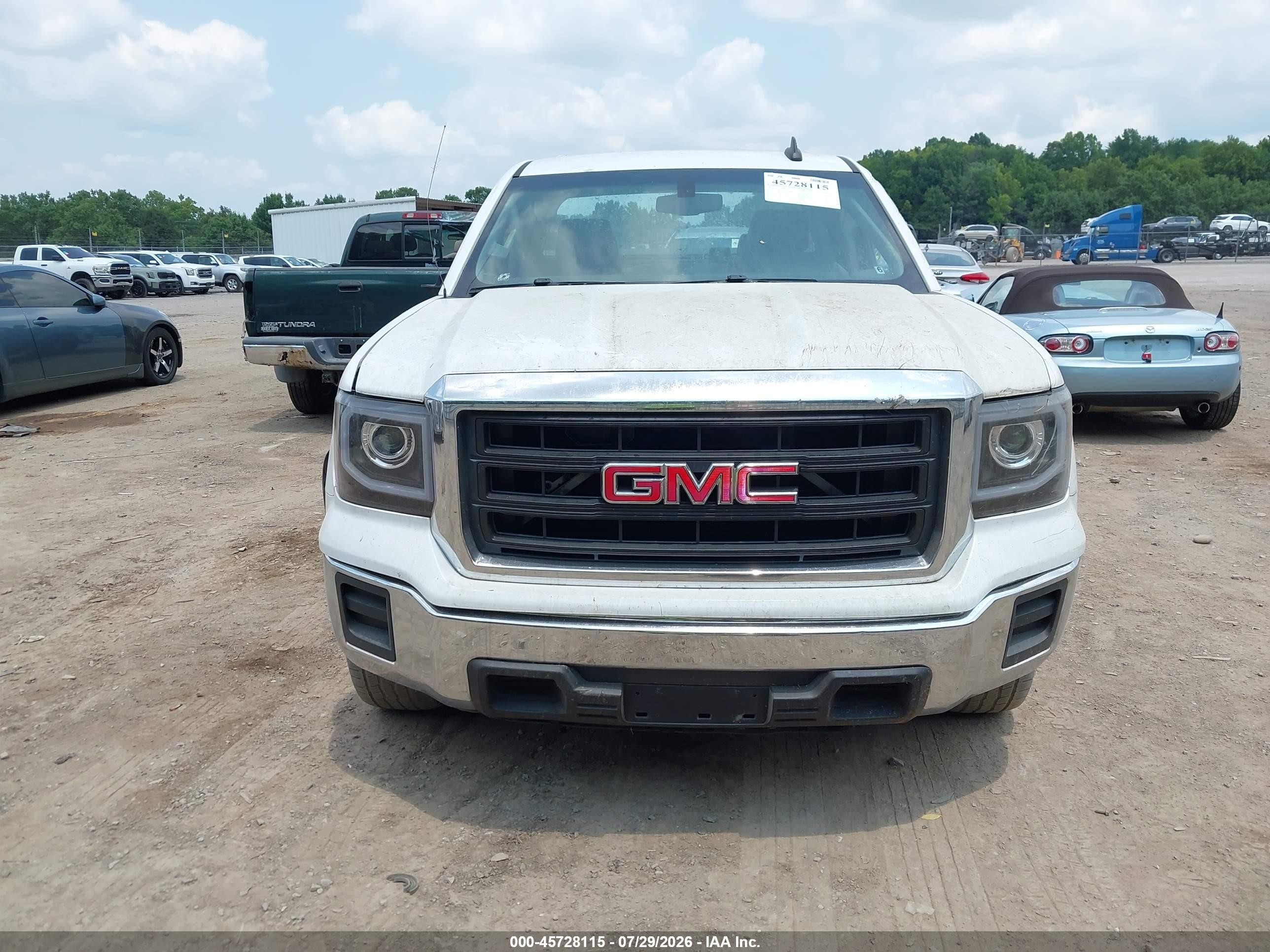 2015 Gmc Sierra 1500   White vin: 1GTR1TEC0FZ326376