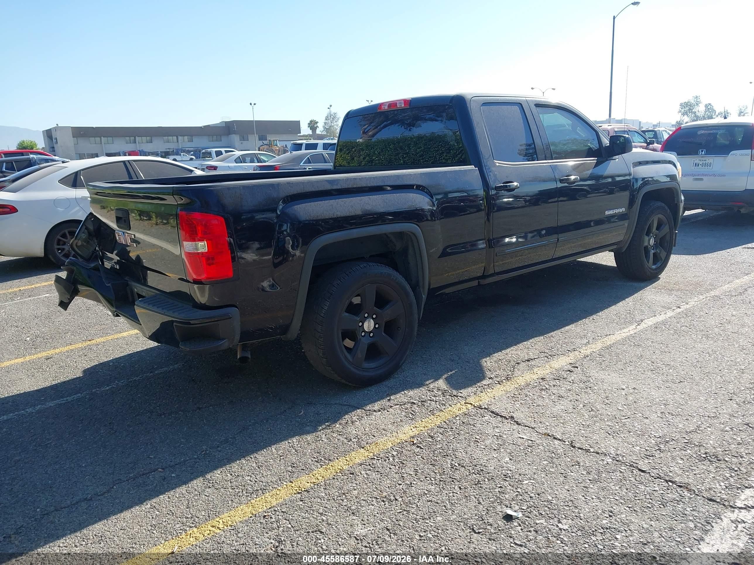 2015 Gmc Sierra 1500 Black vin: 1GTR1TEH2FZ252387