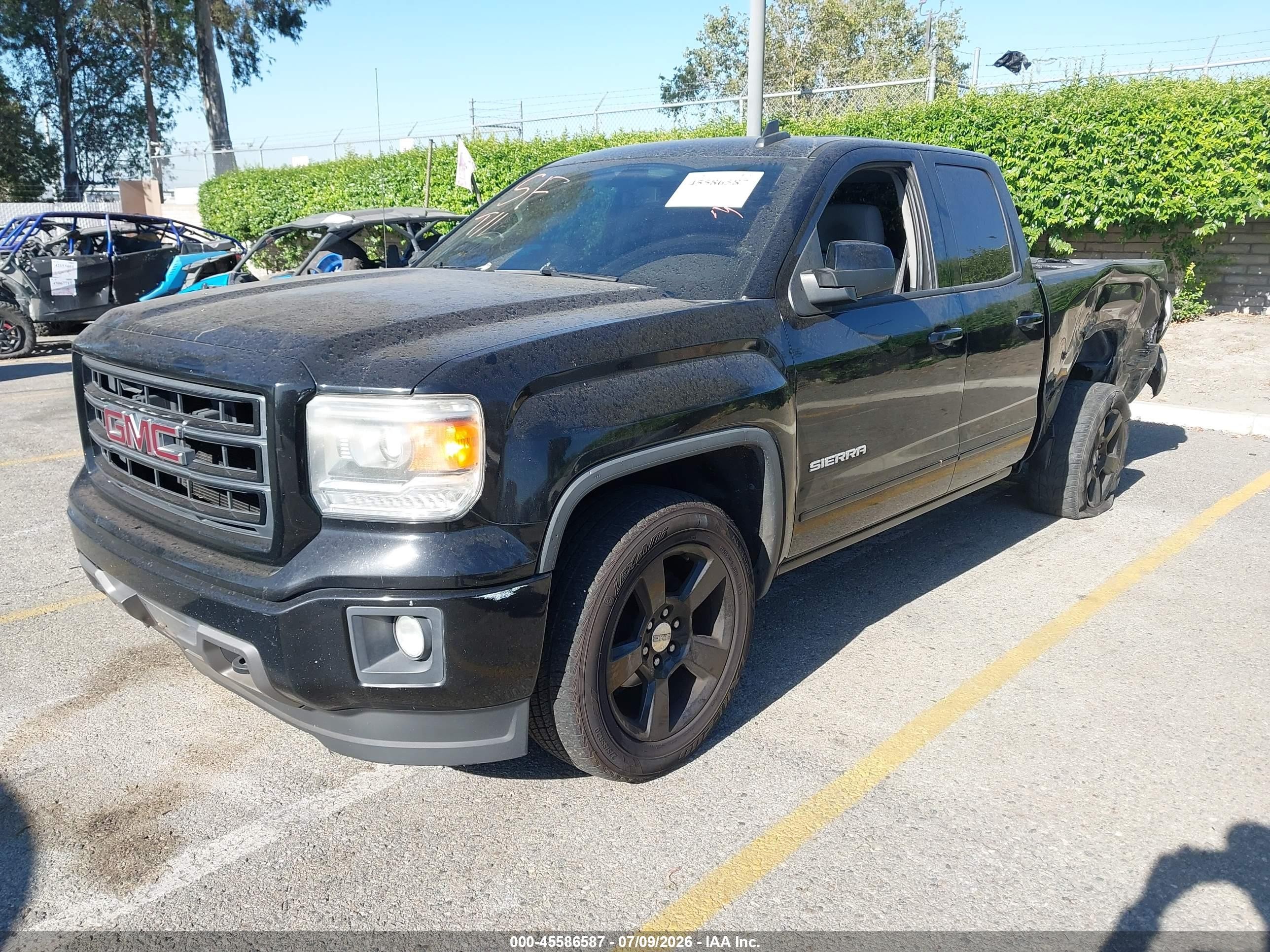 2015 Gmc Sierra 1500 Black vin: 1GTR1TEH2FZ252387