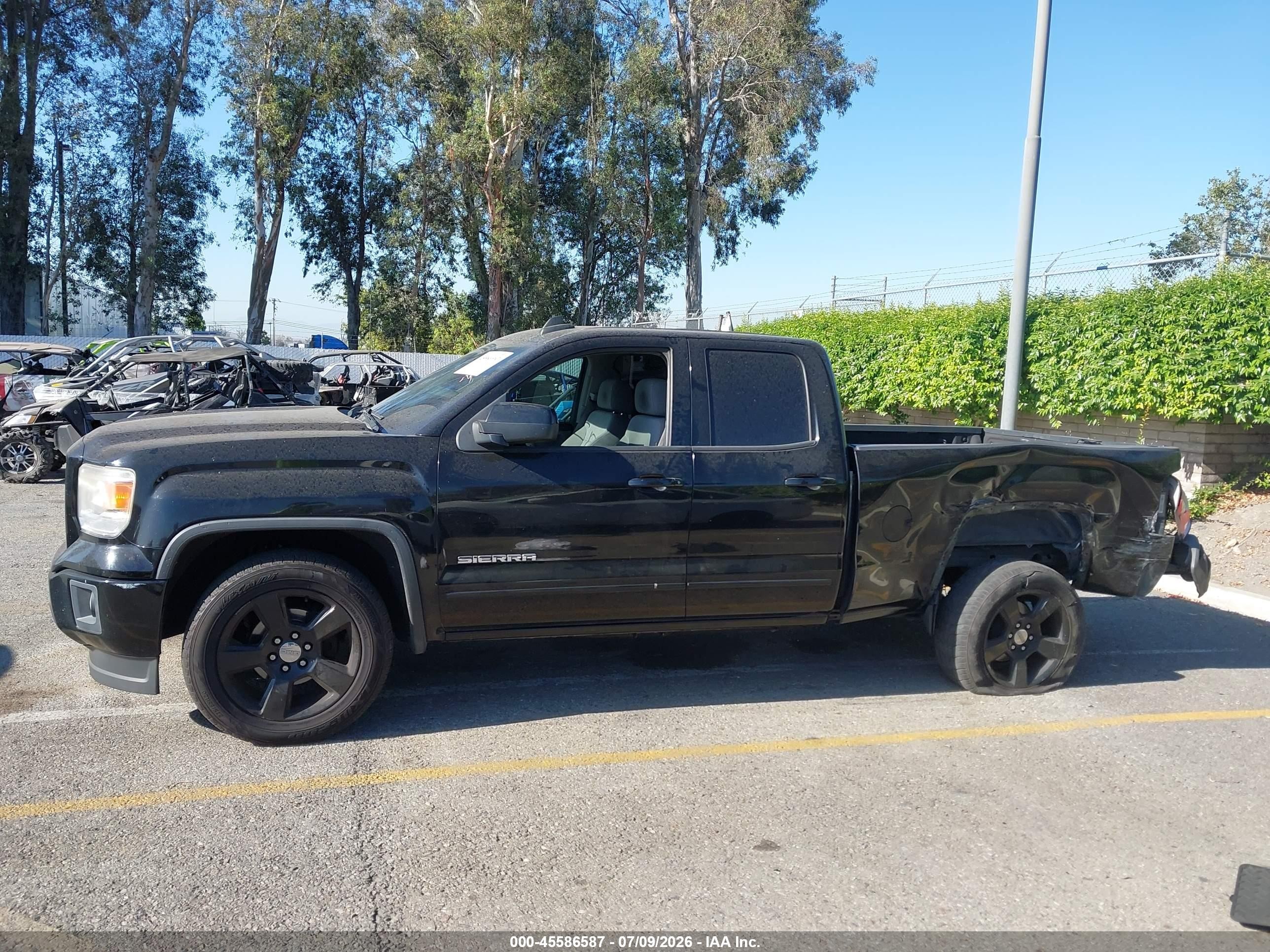 2015 Gmc Sierra 1500 Black vin: 1GTR1TEH2FZ252387